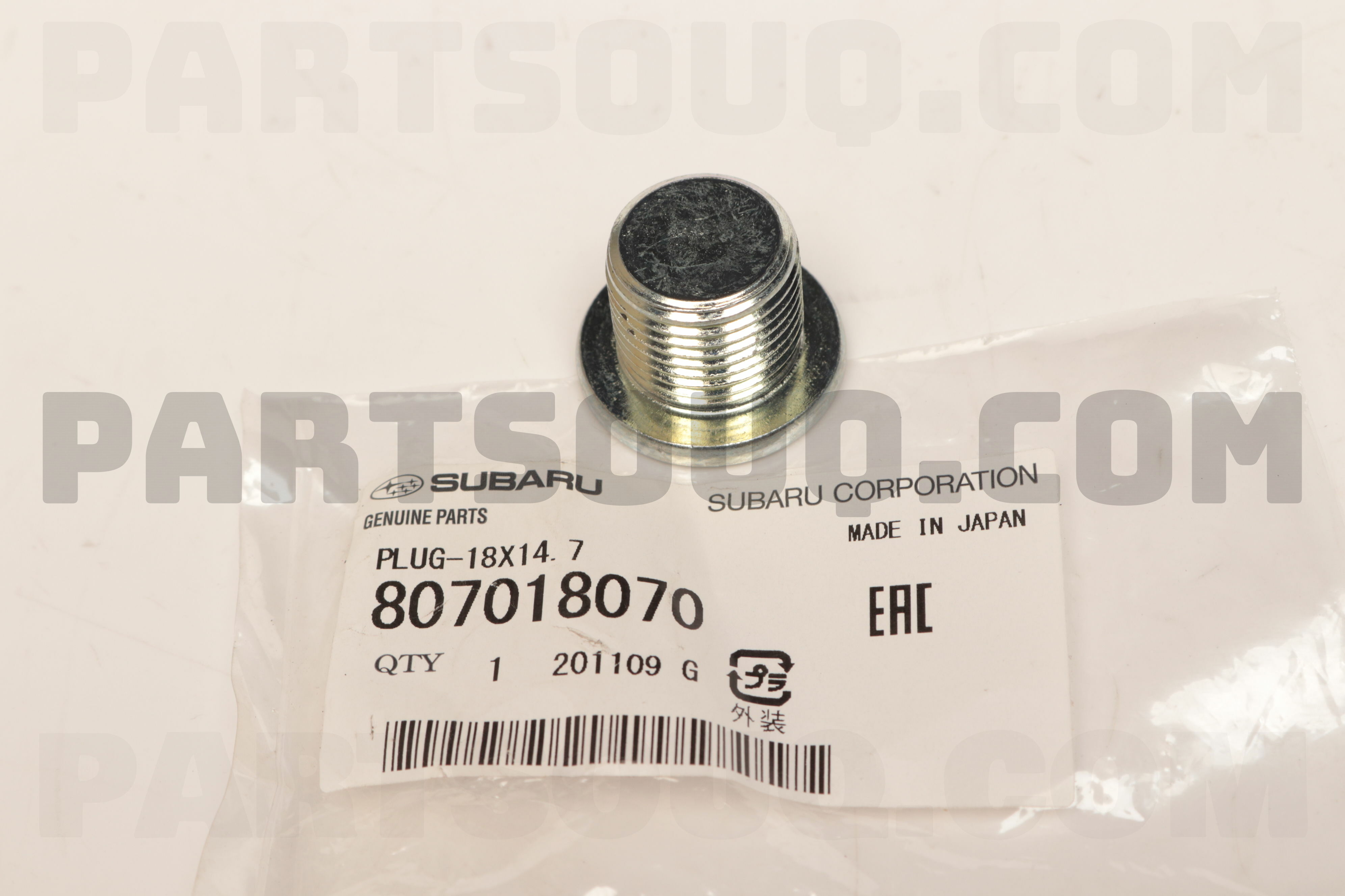 PLUG-18X14.7 807018070 | Subaru Parts | PartSouq