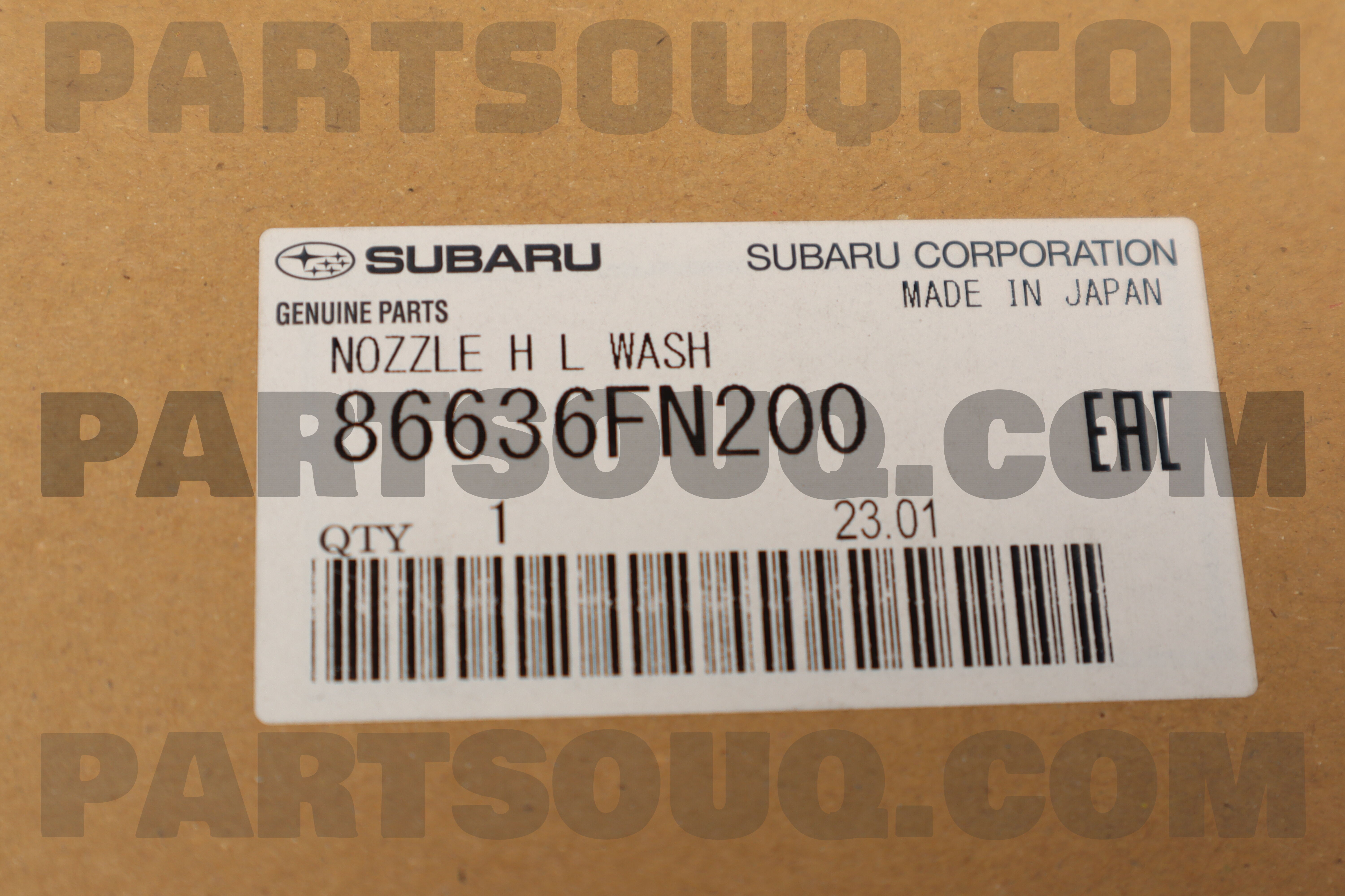 NOZZLE H L WASHER 86636FN200 | Subaru Parts | PartSouq