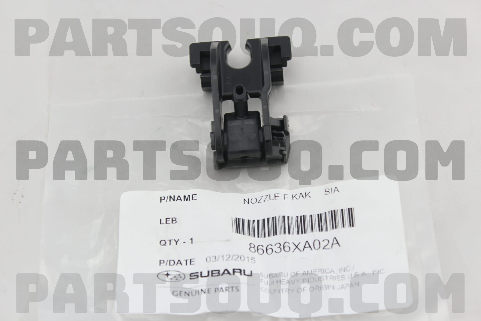 SUBARU 触媒，资源用。 NOZZLE F KAK SIA 86636XA02A | Subaru Parts | PartSouq
