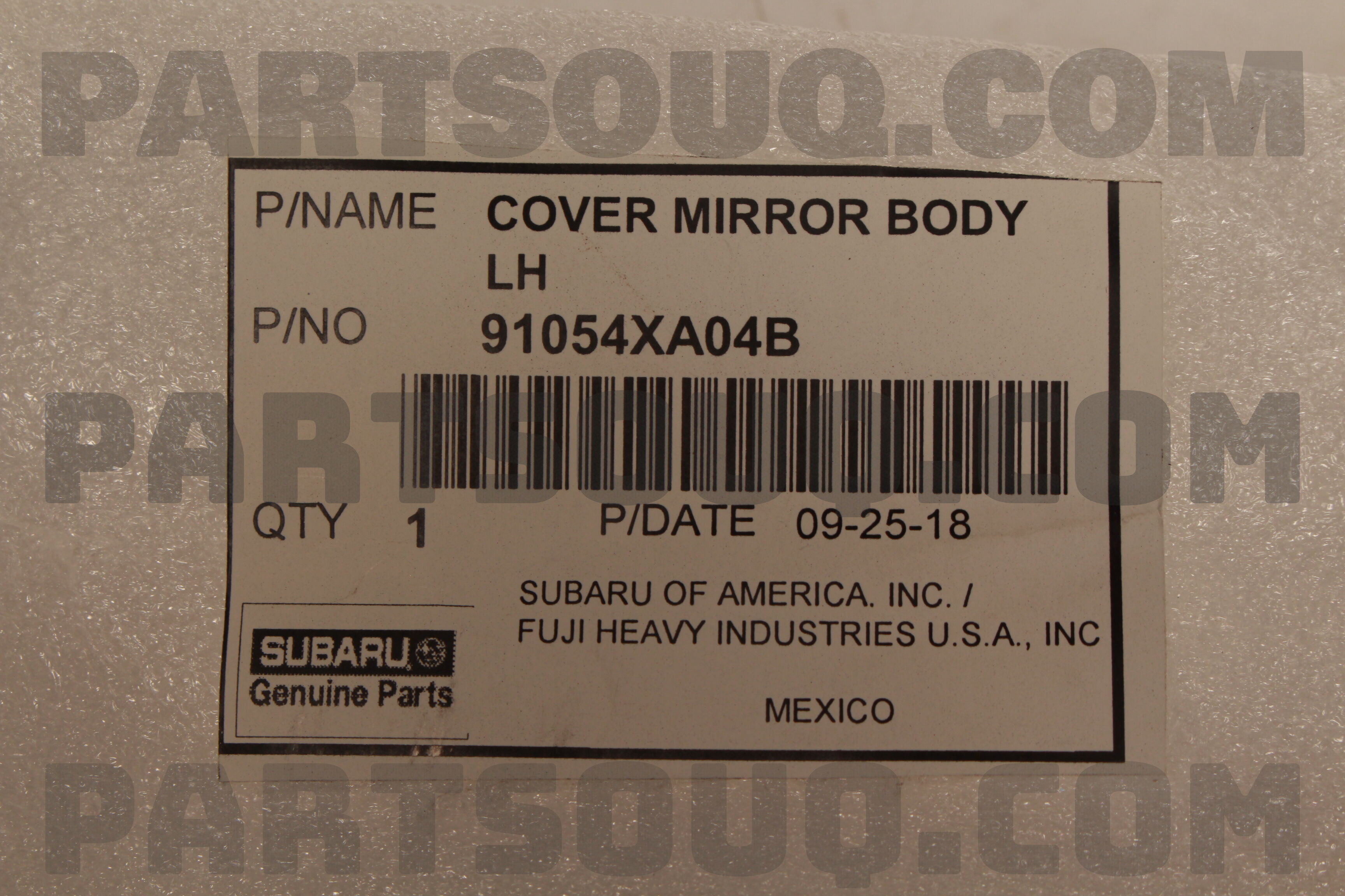 91054al040 COVER MIRROR BODYLH 91054XA04A | Subaru Parts | PartSouq