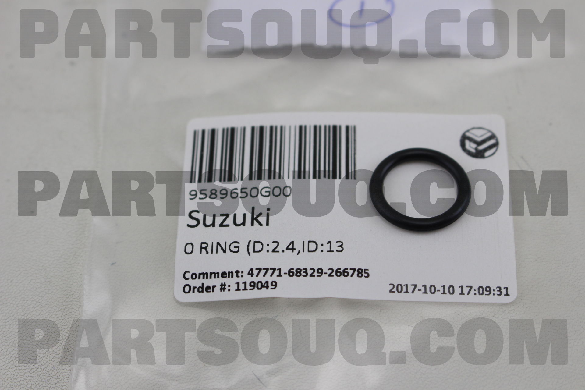 ⭐︎ジュジュ⭐︎② 0 RING (D:2.4,ID:13) 9589650G00 | Suzuki Parts | PartSouq