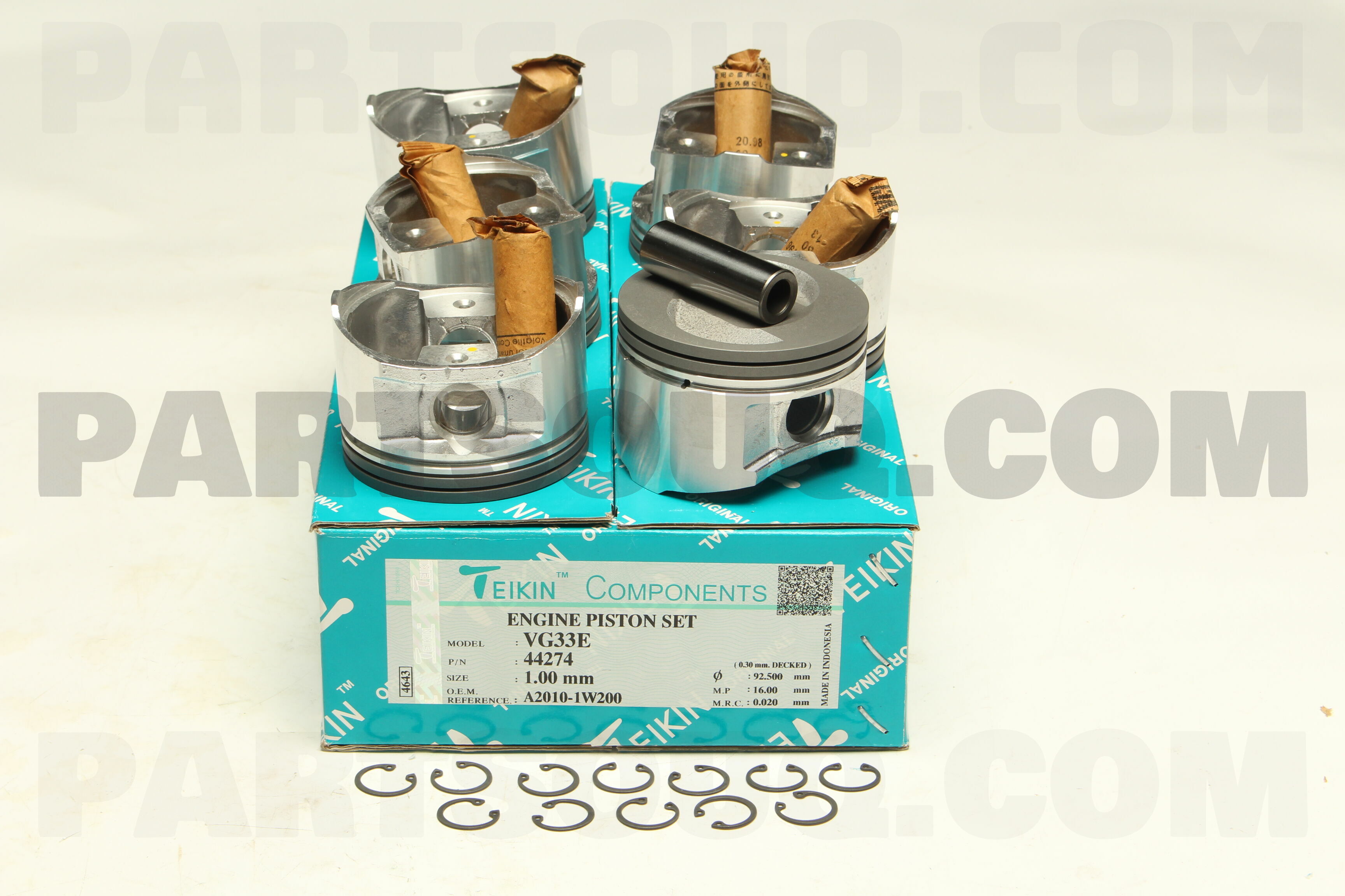 魅力の 44274100 1) OF (SET VG33E 100 SET PISTON | Parts TEIKIN 指輪・リング