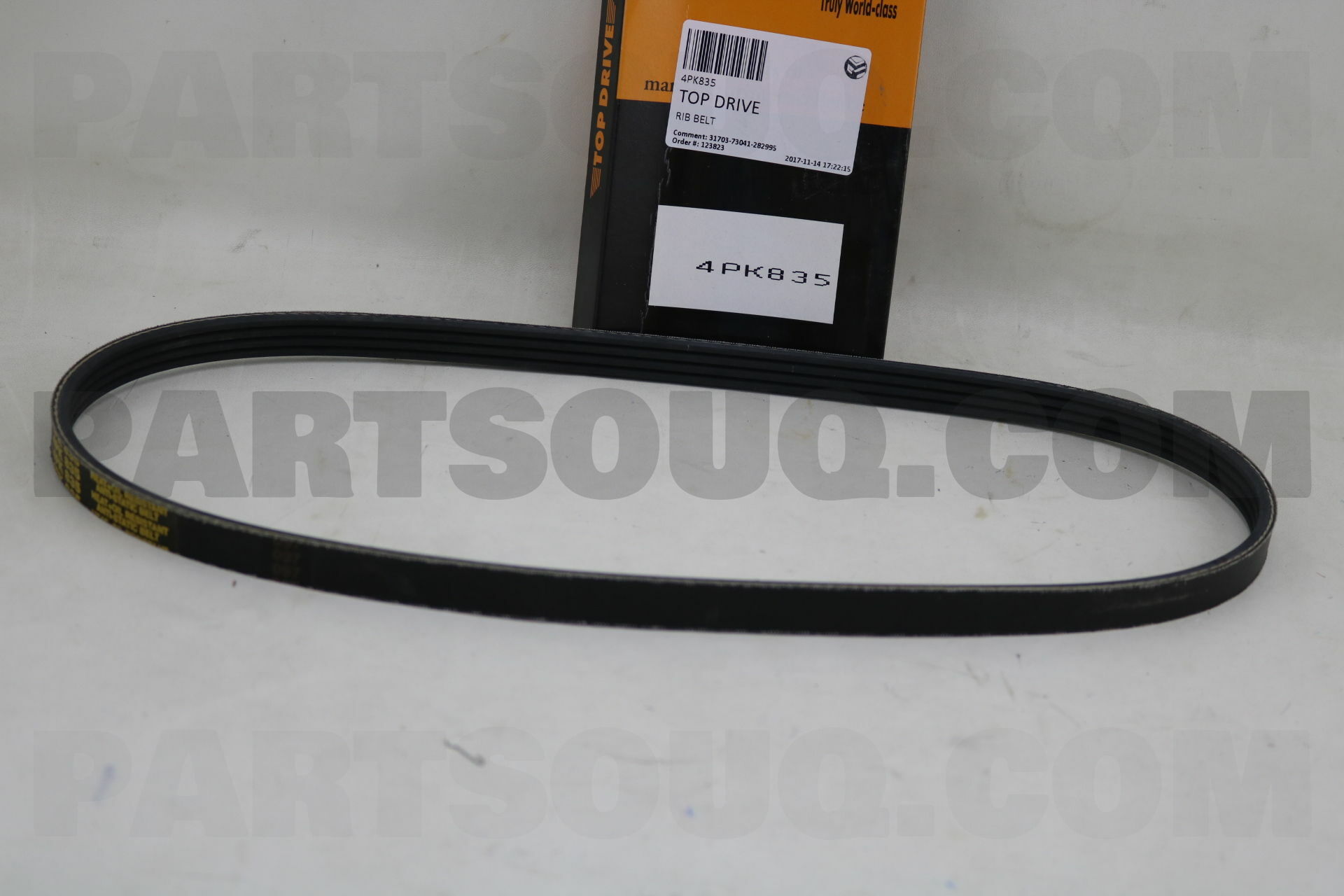 RIB BELT 4PK835 | TOP DRIVE Parts | PartSouq