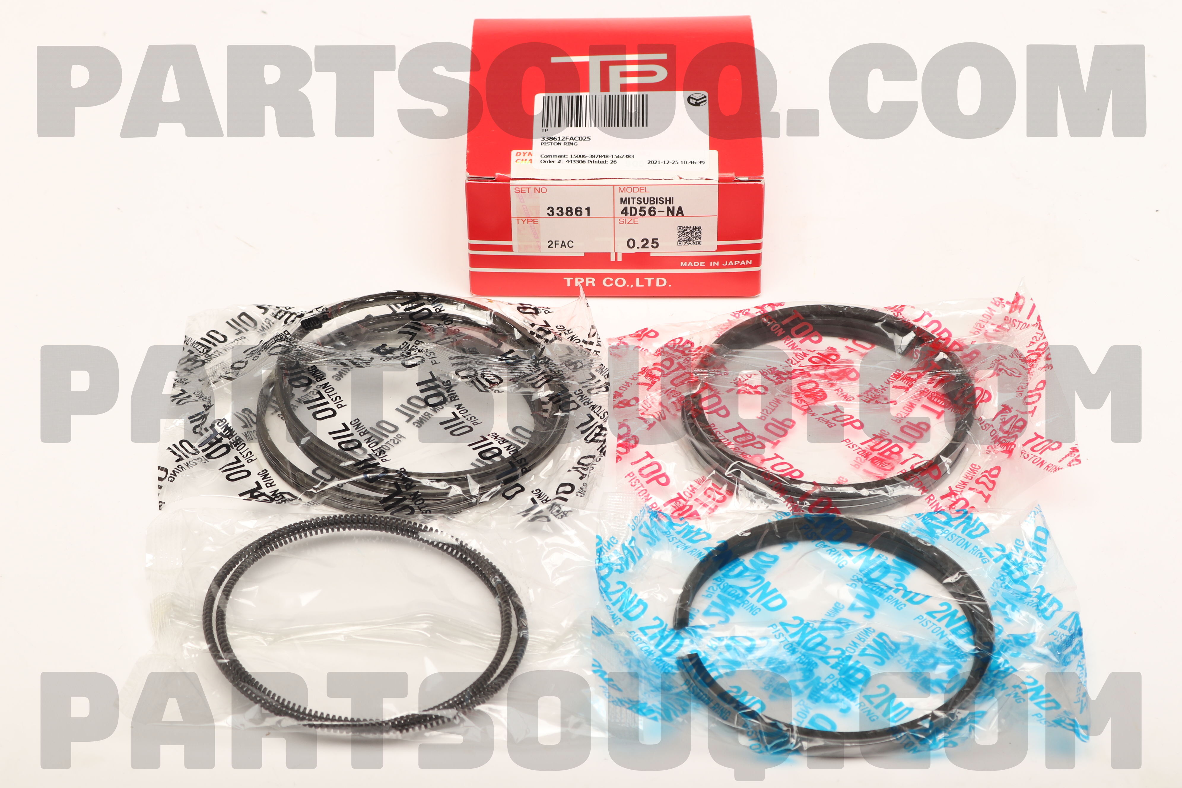 thumbnail image 2 of NPR Piston Ring Kit – 1.8L DOHC BP – Fits 90-05 Mazda, Mercury, Ford, Kia – Replaces BPZ011SC0A, BPY311SC0 2 of 4