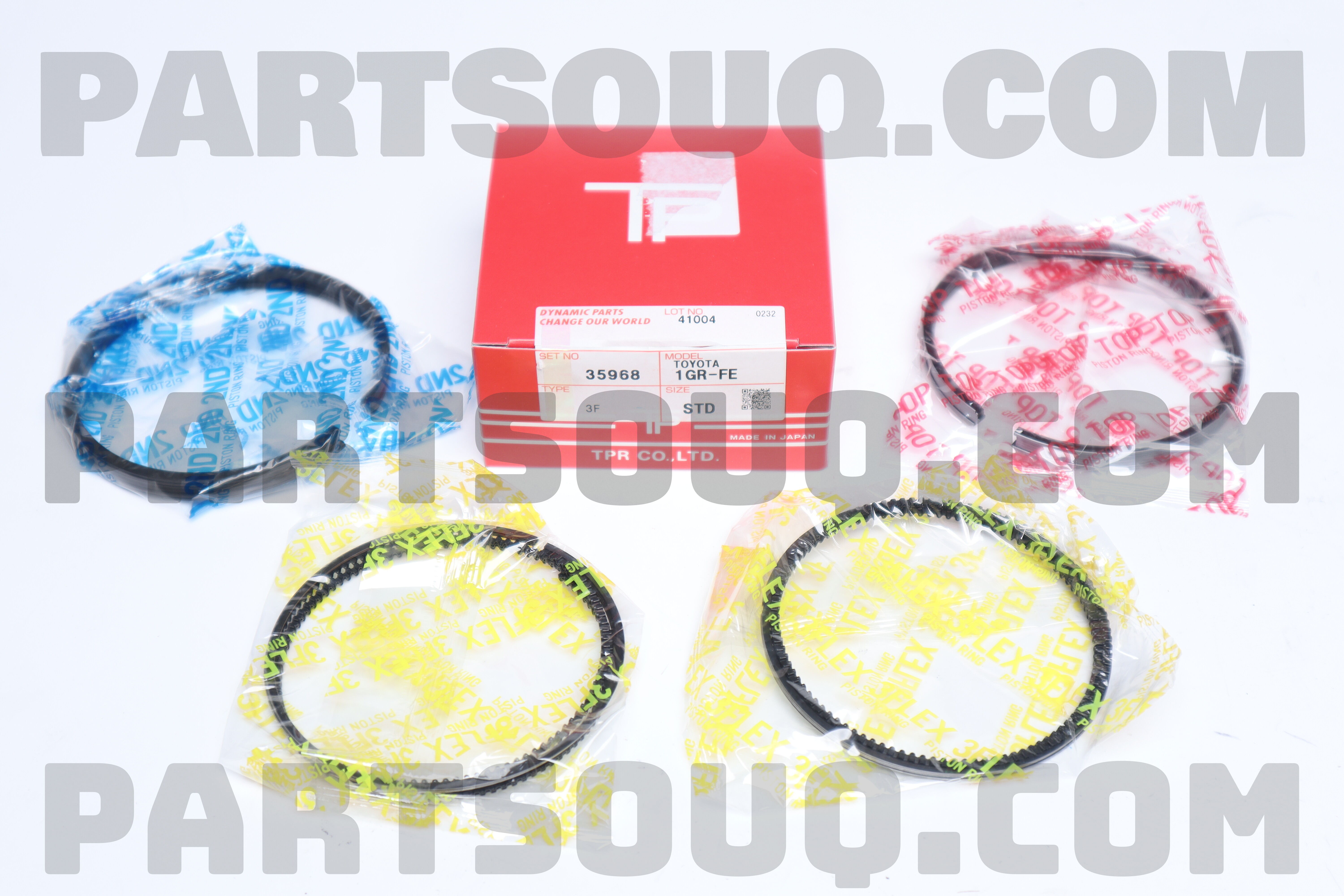 PISTON RING 35968-3F TO 1GRFE FORTUNER 200808-201409,200301- TP ...
