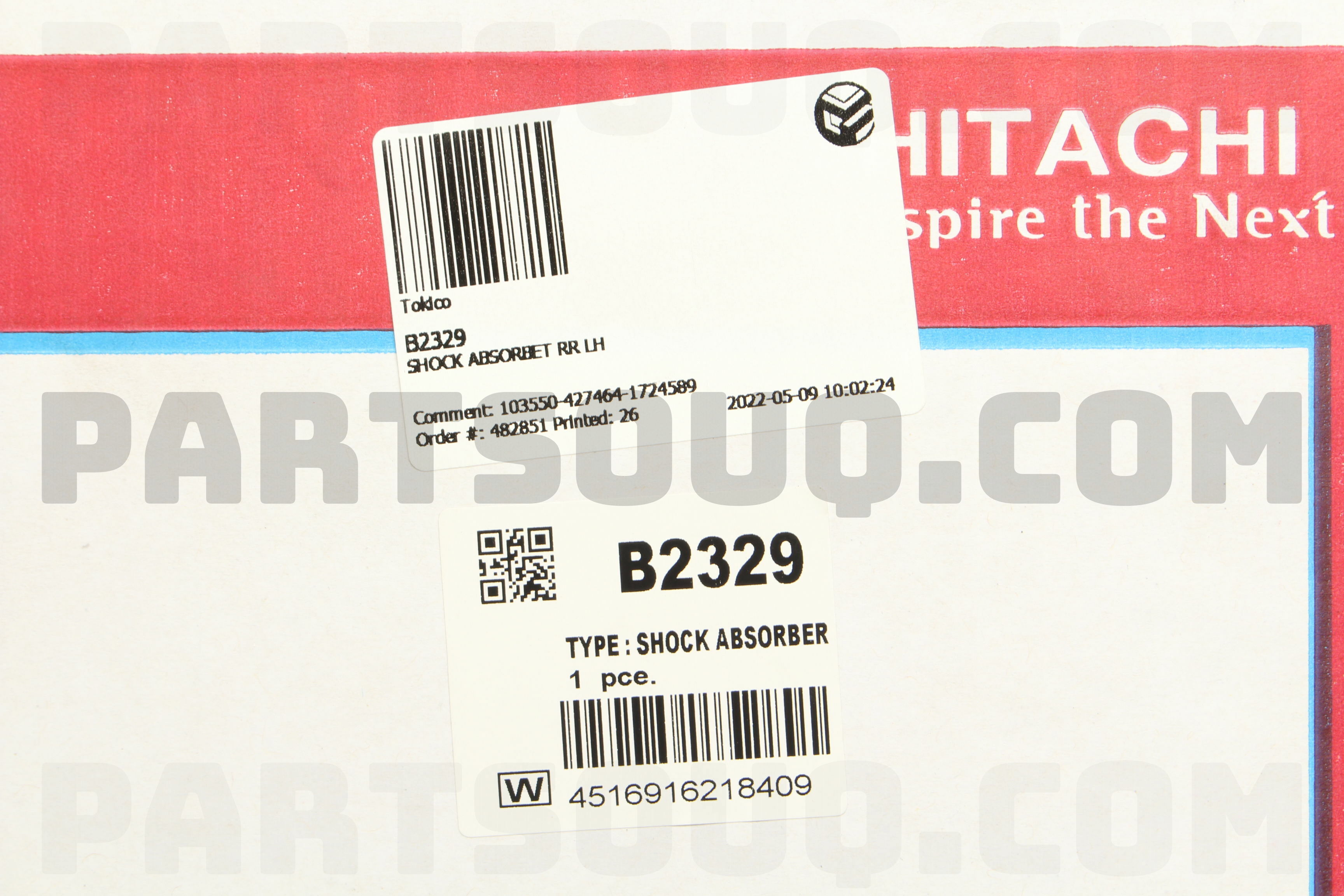 SHOCK ABSORBET RR LH B2329 | Tokico Parts | PartSouq