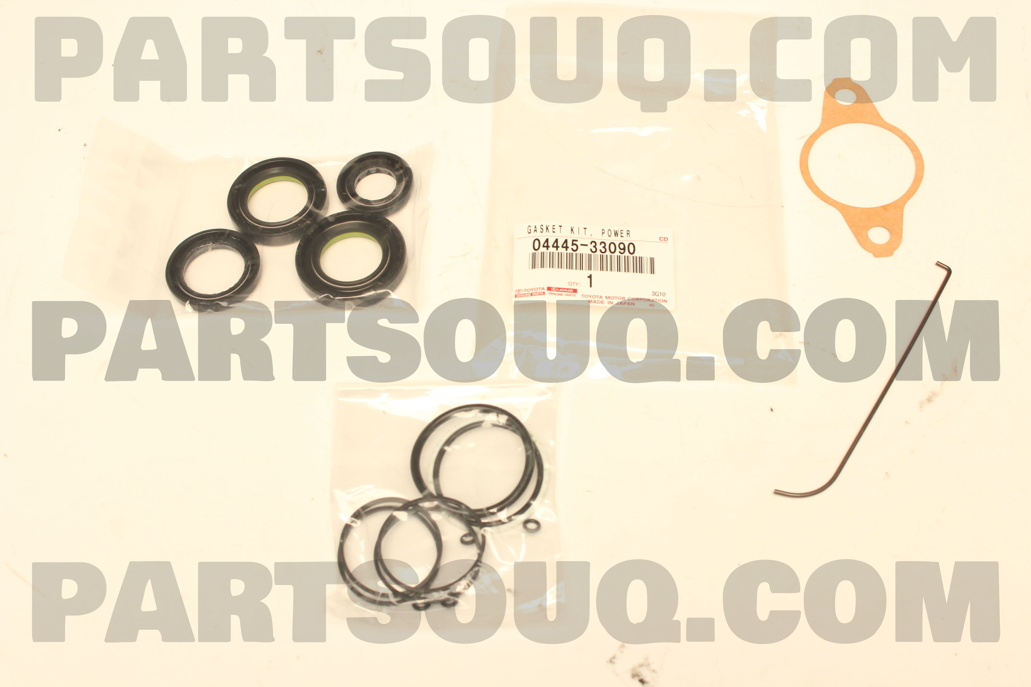 GASKET KIT, POWER STEERING GEAR(FOR RACK & PINION) 0444533090 | Toyota ...
