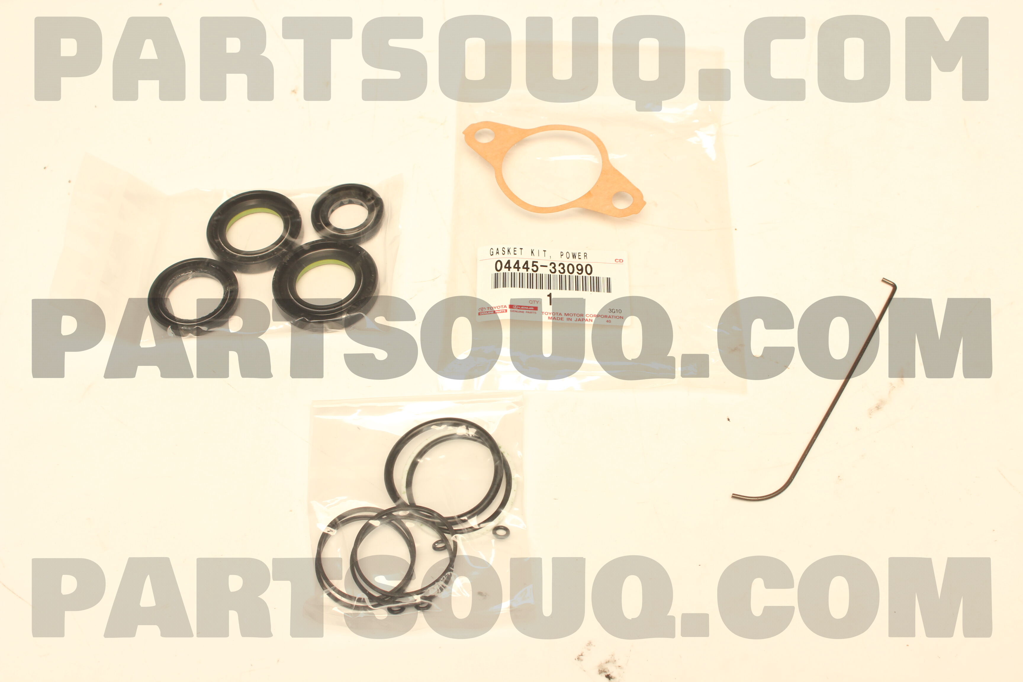 GASKET KIT, POWER STEERING GEAR(FOR RACK & PINION) 0444533090 | Toyota ...