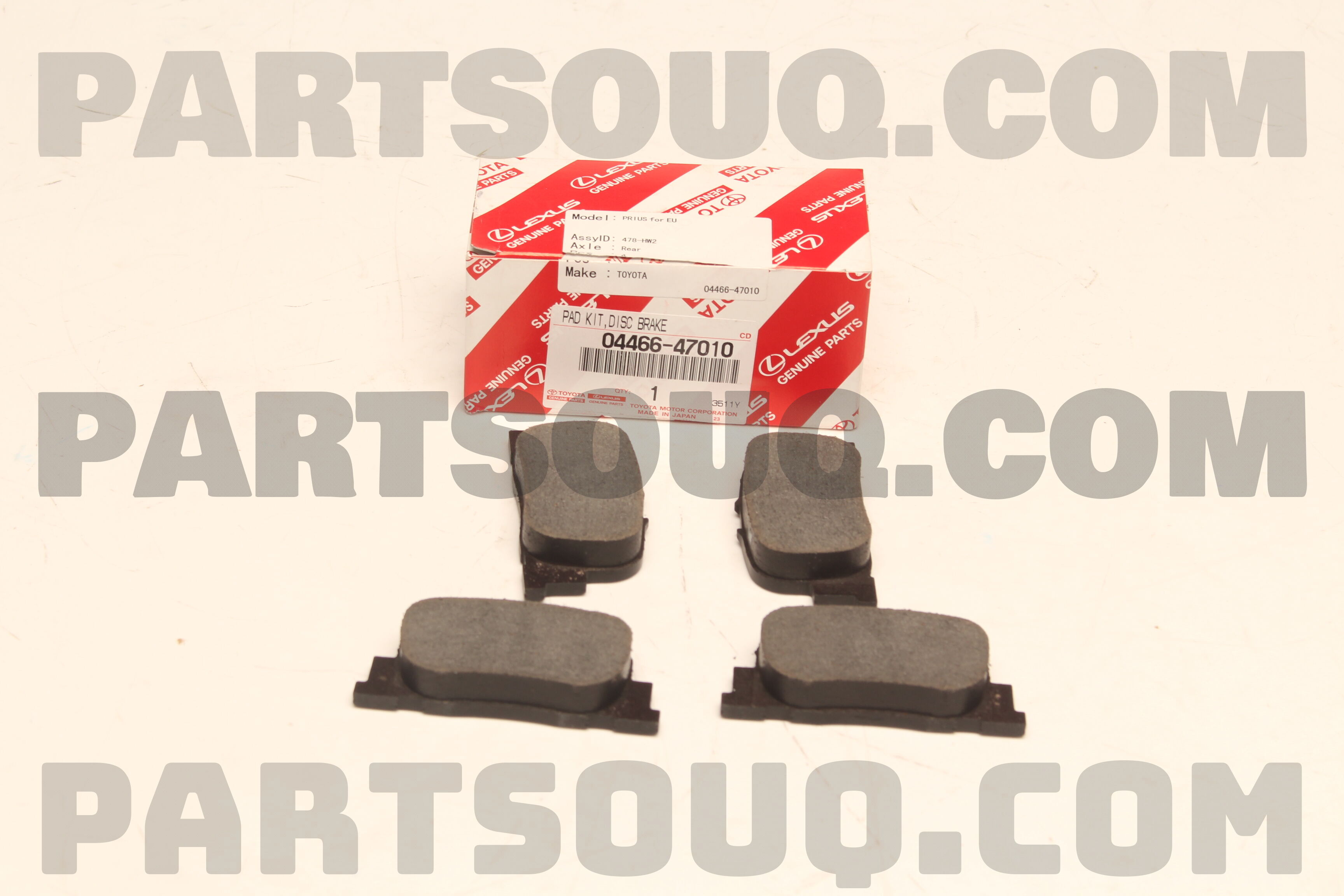 らん 1pc/package brake pads 04466-F4010 04466-02400 YANGMO-AUTO