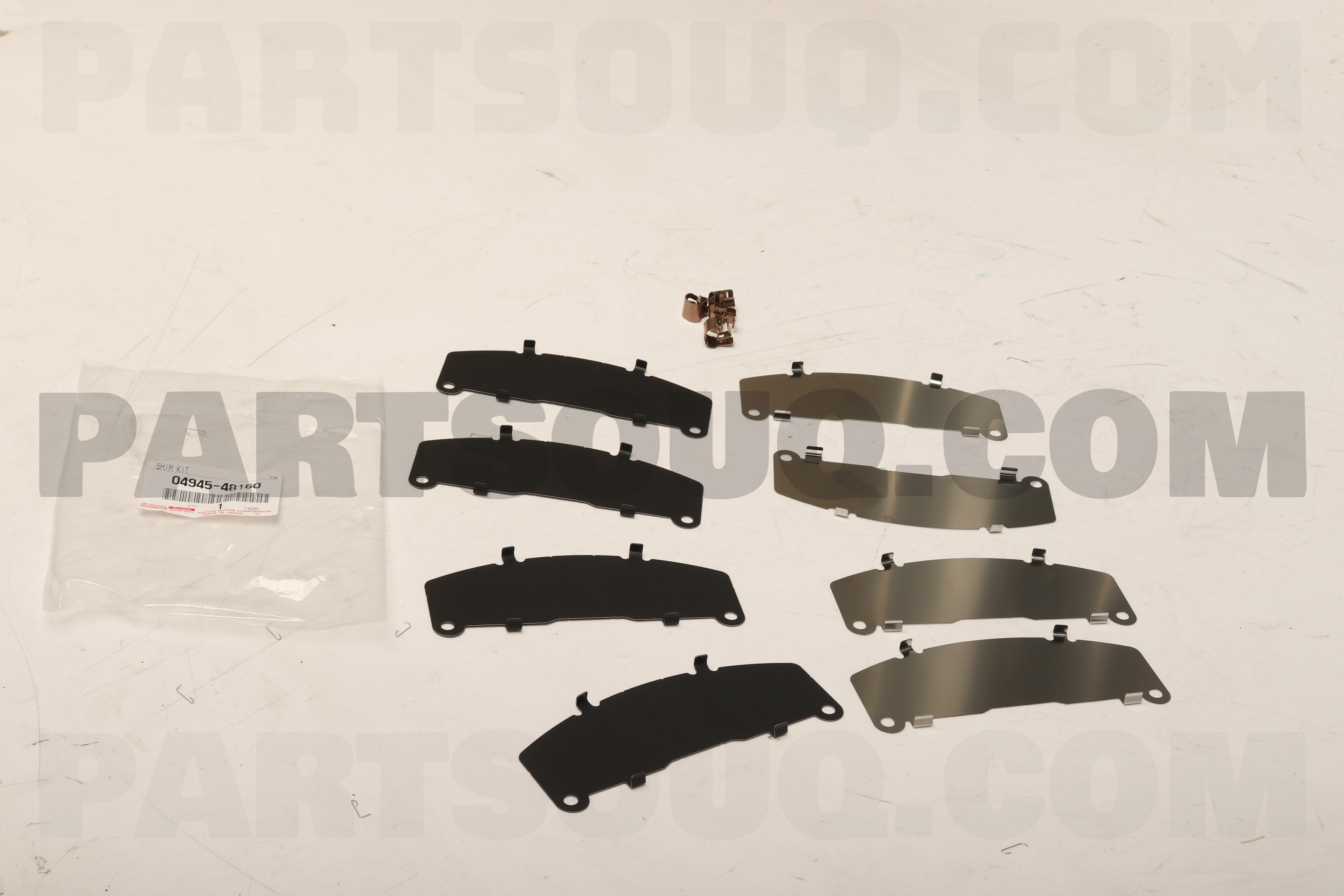 SHIM KIT, ANTI SQUEAL, FRONT 0494548160 | Toyota Parts
