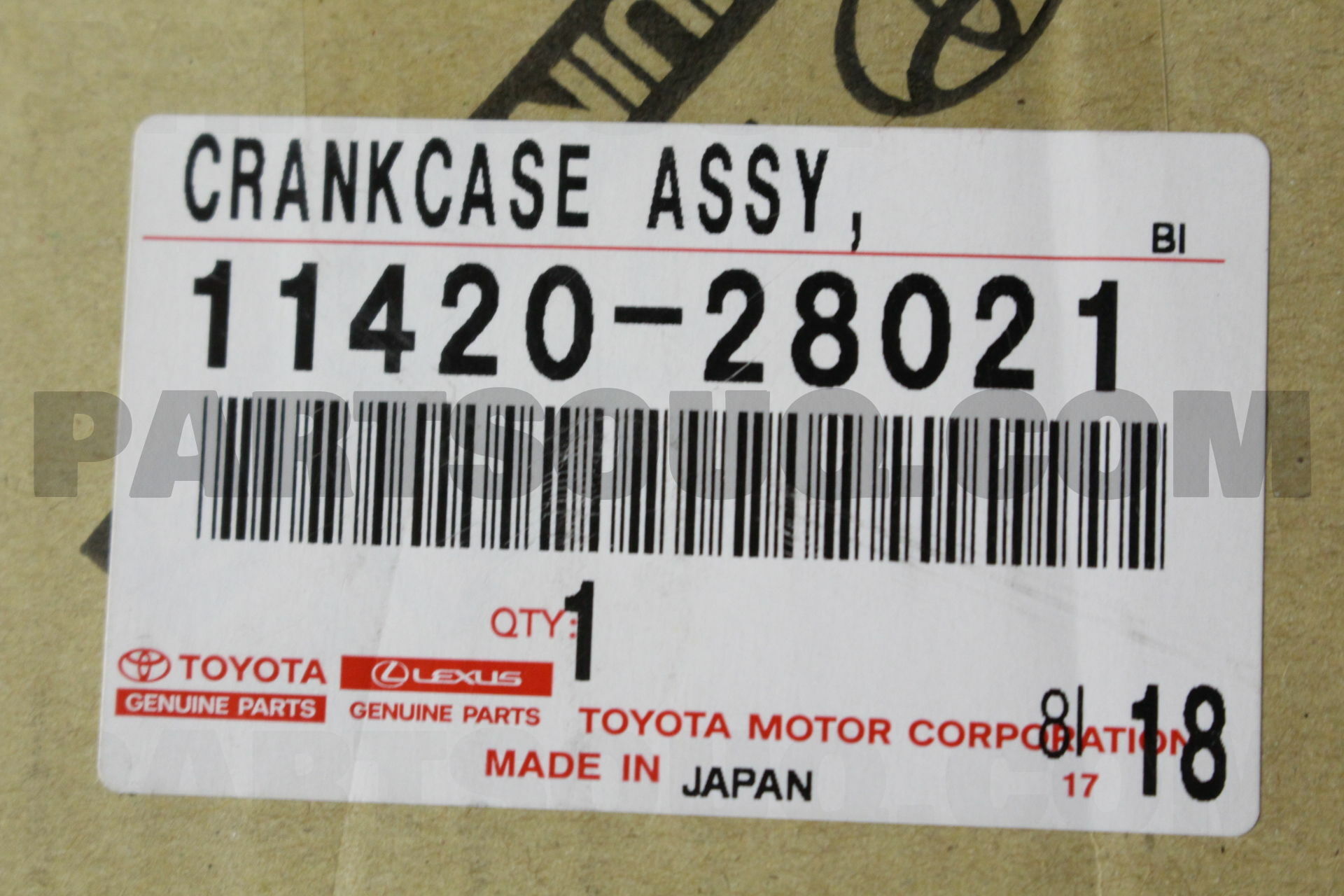 CRANKCASE ASSY, STIFFENING 1142028021 | Toyota Parts | PartSouq CRANKCASE ASSY, STIFFENING 1142028021 | Toyota Parts | PartSouq