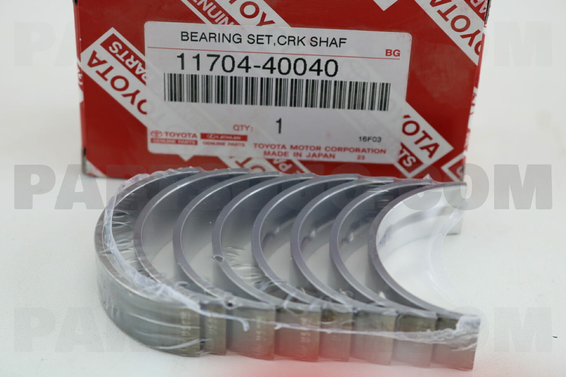 【送料無料ライン/39ショップ】 BEARING SET, PartSouq | Parts Toyota | 1170440040 CRANKSHAFT その他
