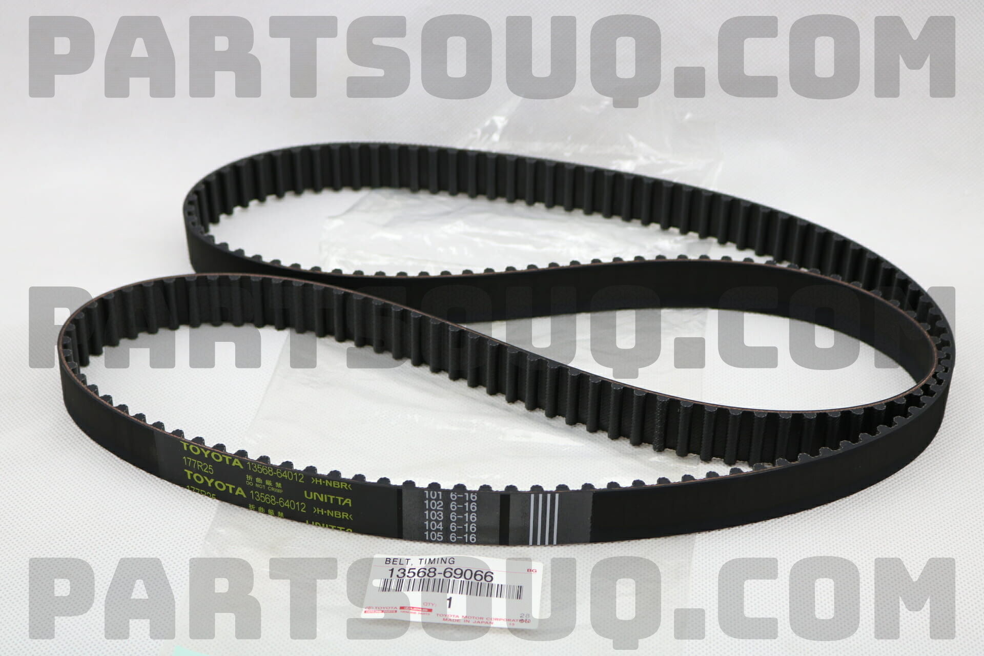 カンメリ品 Oft Car Auto Engine Part OEM 13568-Yzz01 Rubber Timing Belt