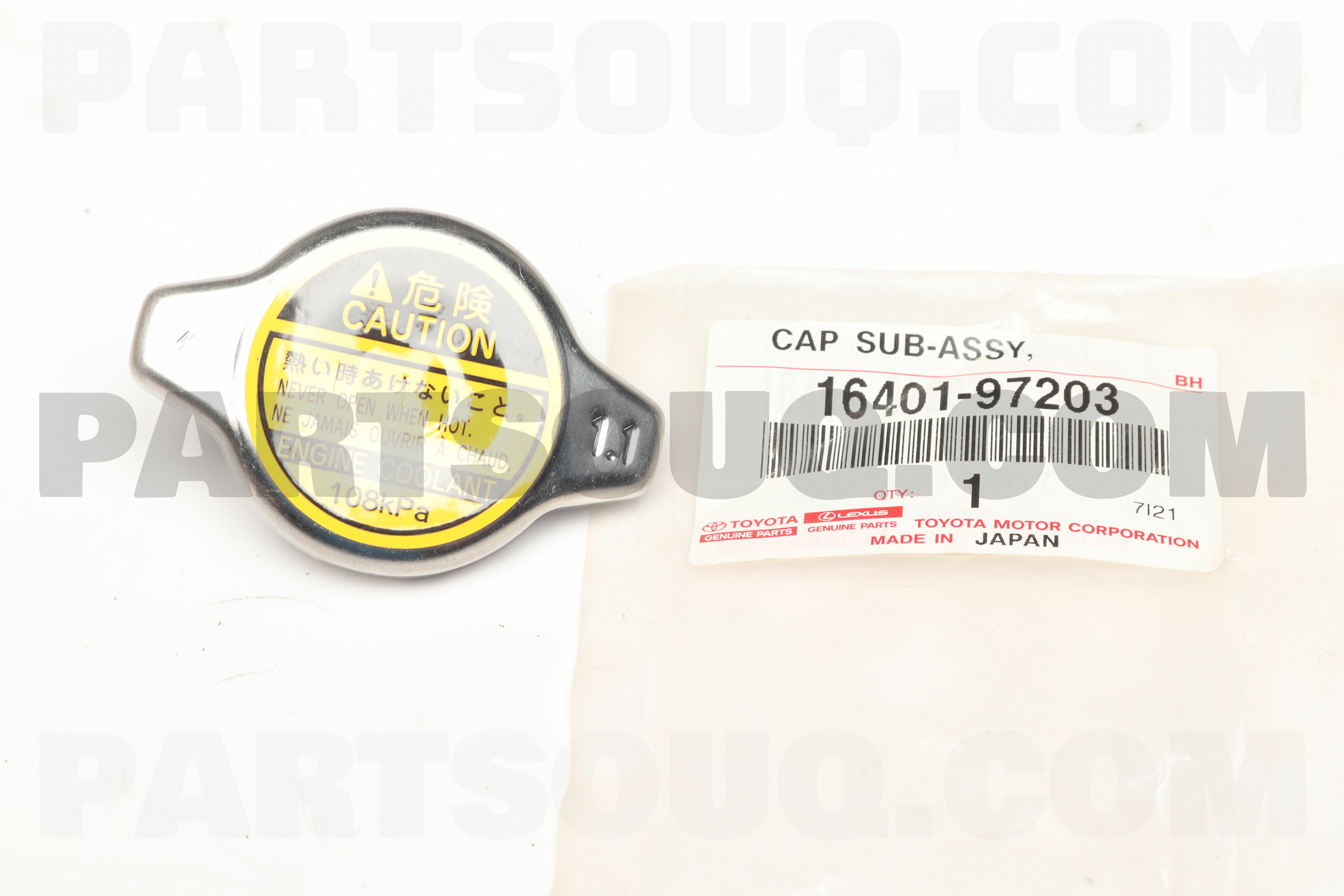 CAP SUB-ASSY, RADIATOR 1640197203 Toyota Parts PartSouq