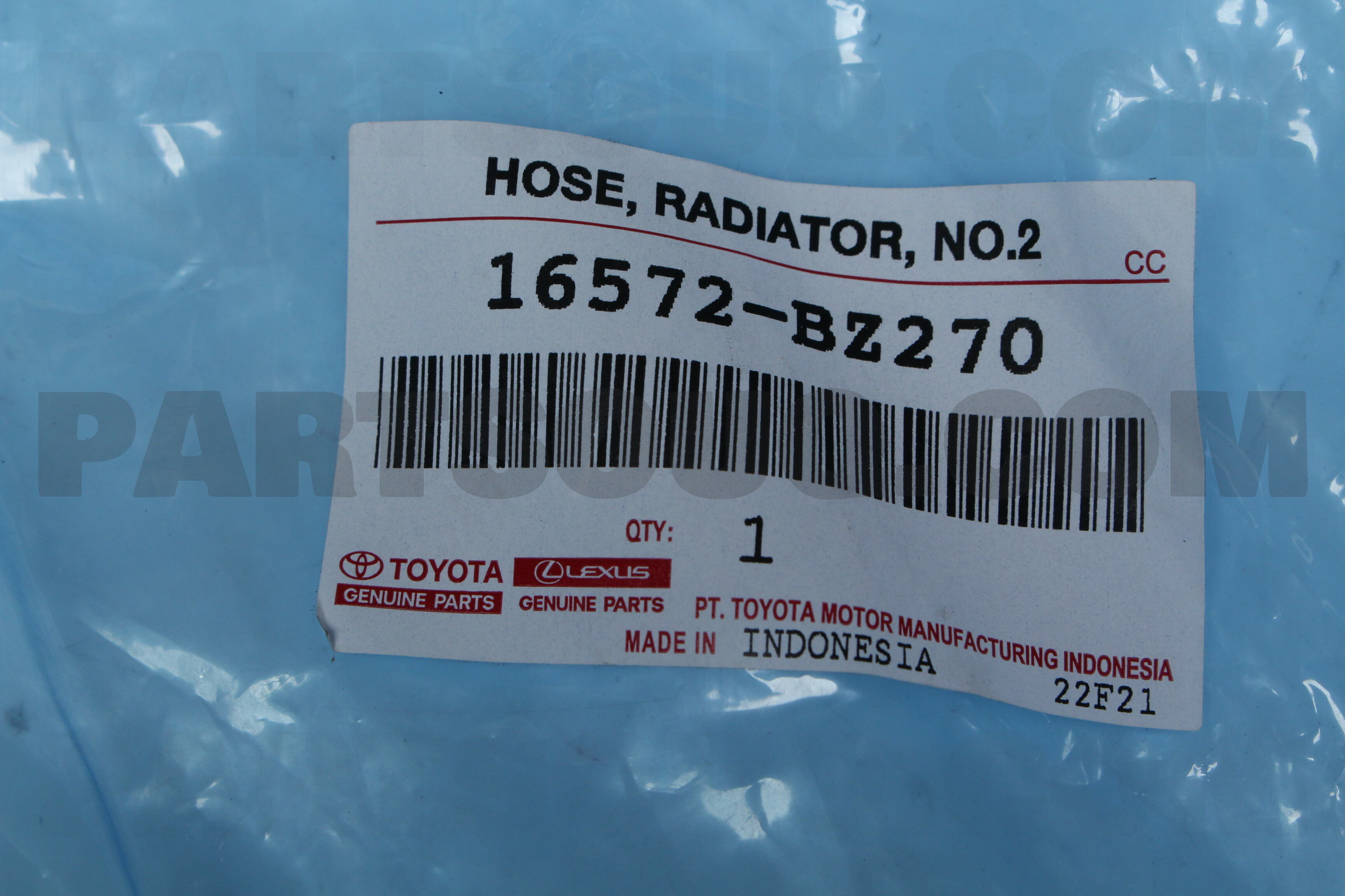 HOSE, RADIATOR, NO.2 16572BZ100 | Toyota Parts | PartSouq