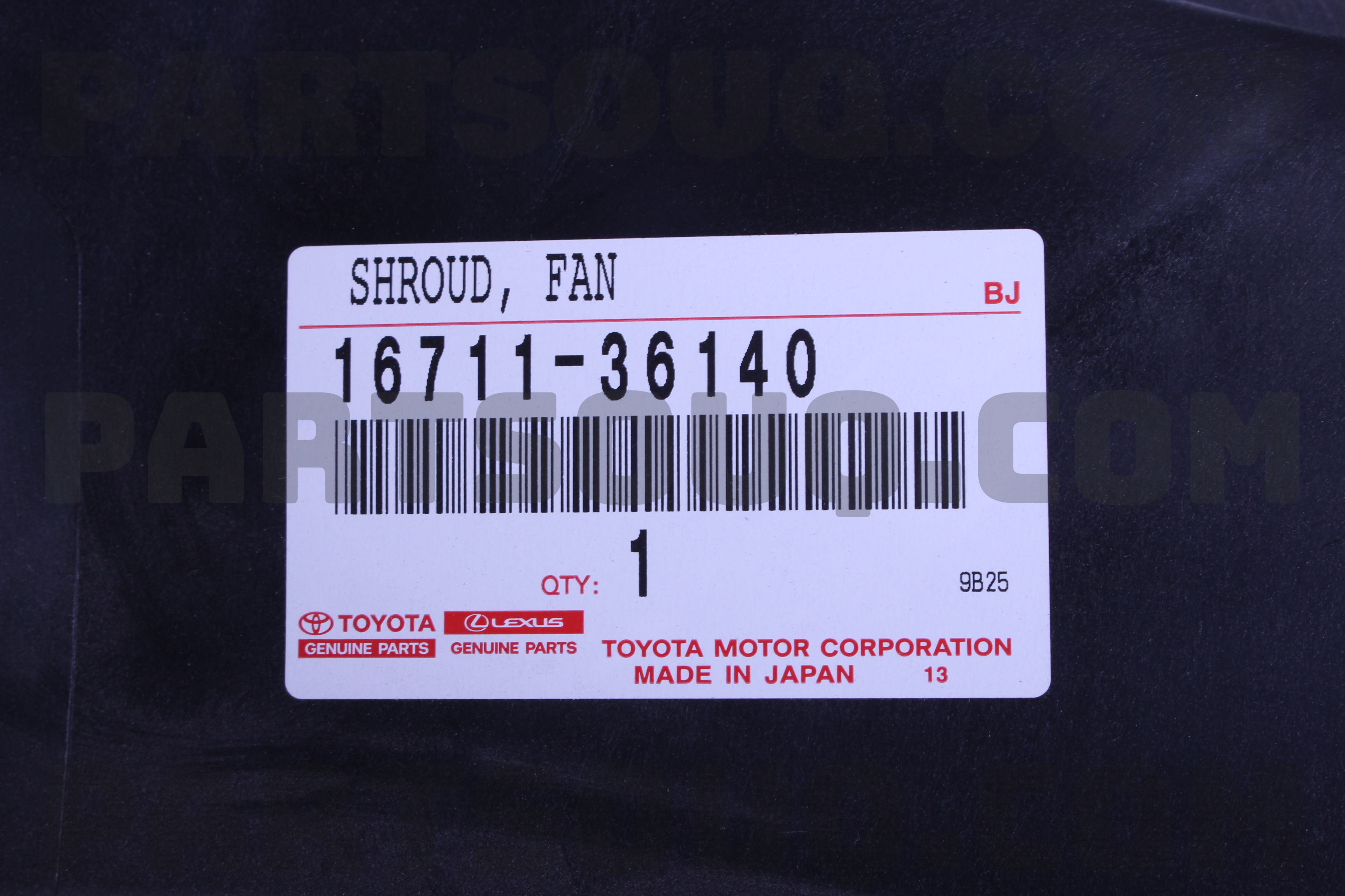 SHROUD, FAN 1671136140 | Toyota Parts | PartSouq