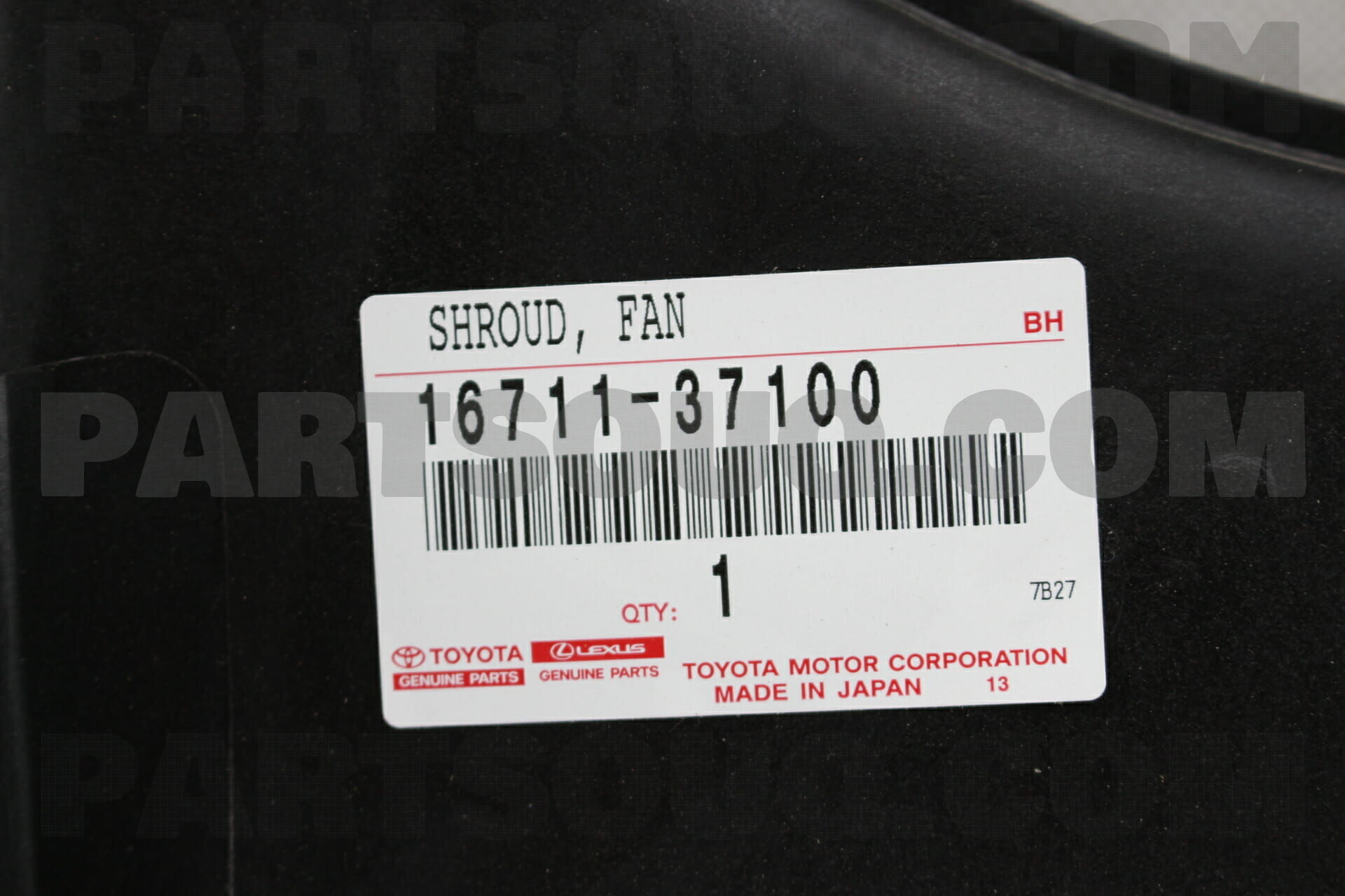 SHROUD, FAN 1671137100 | Toyota Parts | PartSouq