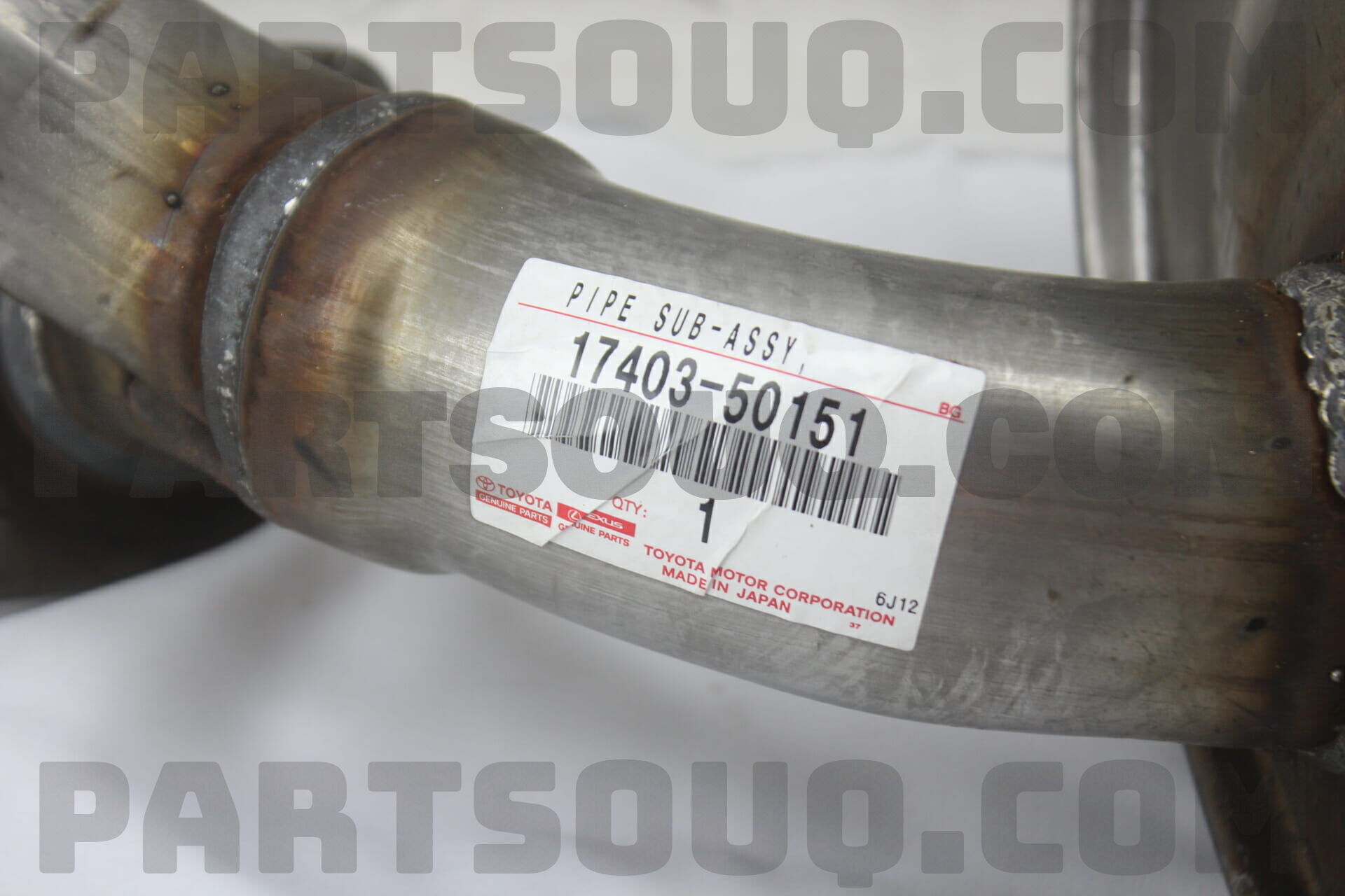 PIPE ASSY, EXHAUST, CENTER 1740350151 | Toyota Parts | PartSouq