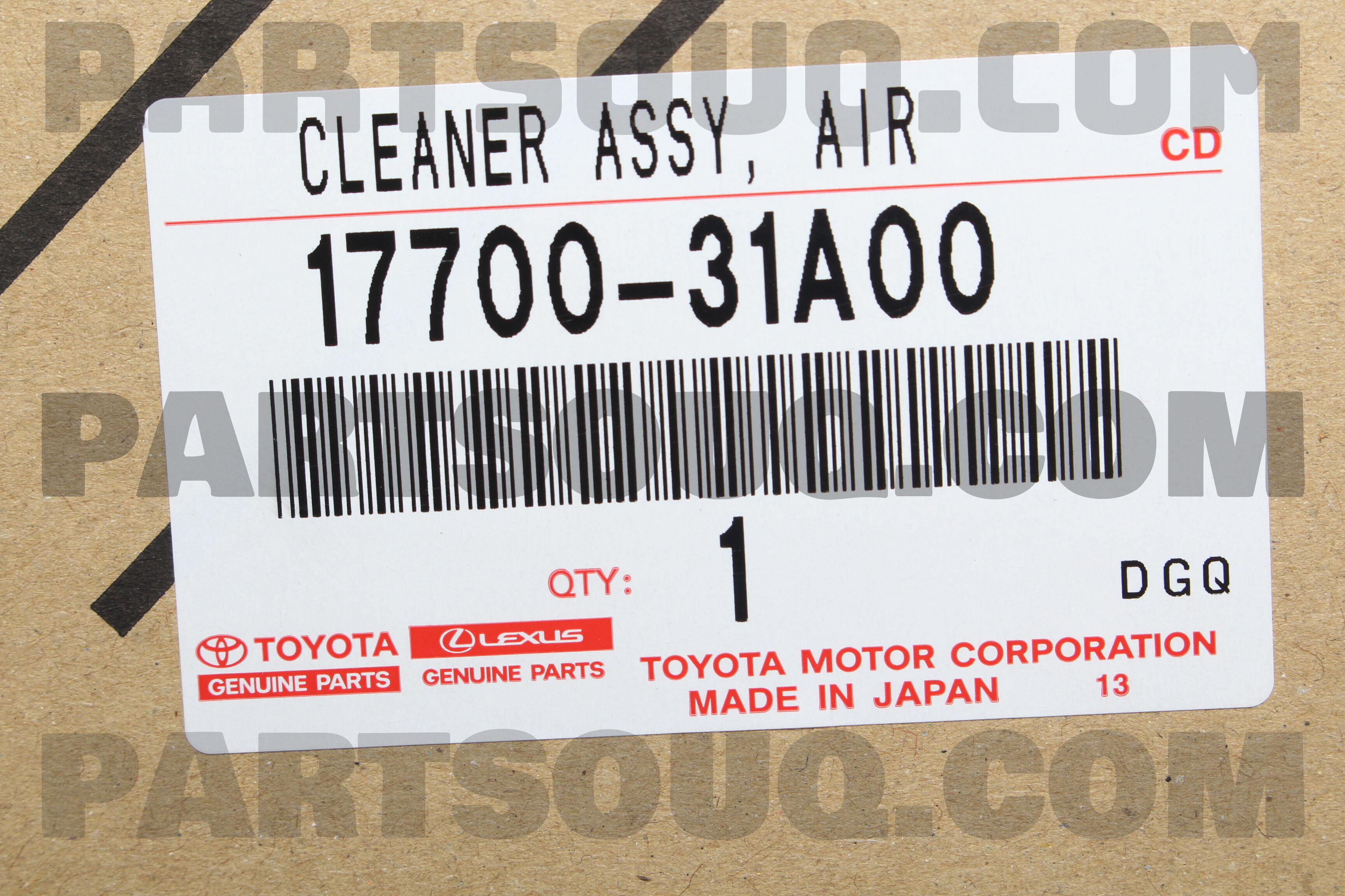 CLEANER ASSY, AIR 1770031A00 | Toyota Parts | PartSouq