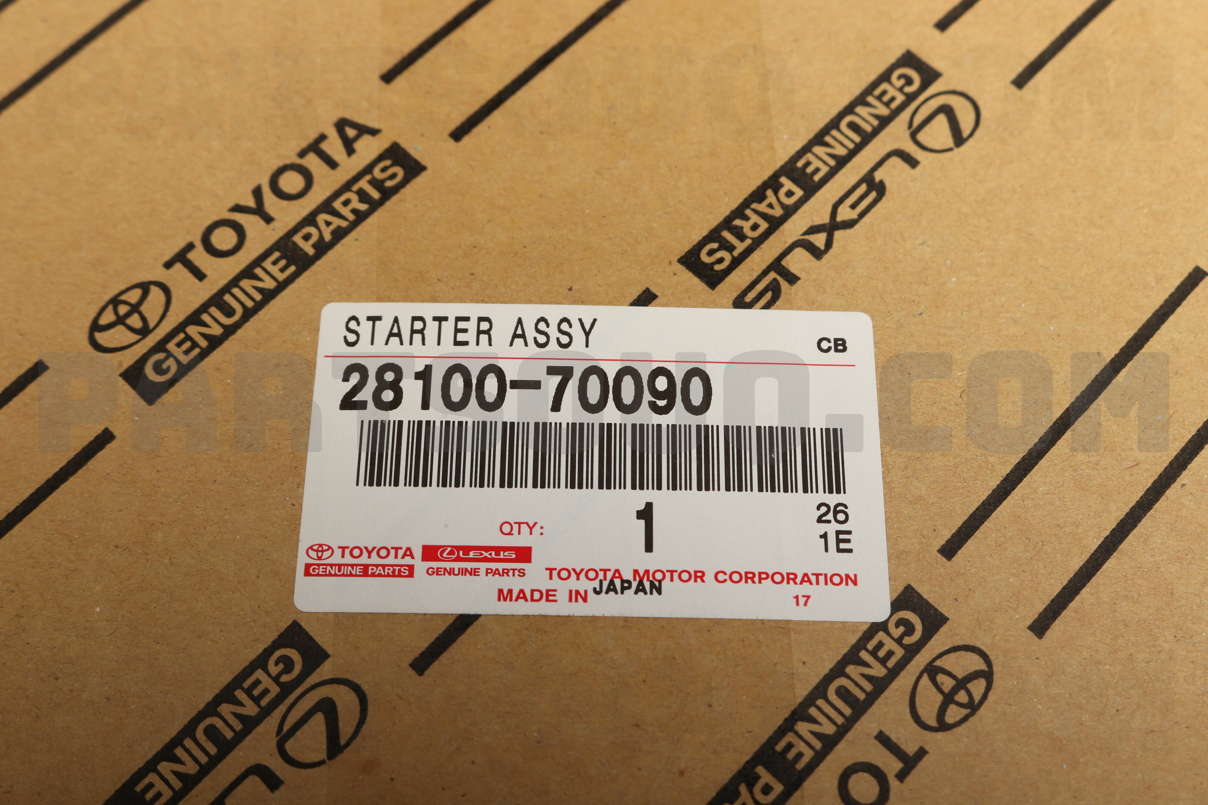 STARTER ASSY 2810070090 | Toyota Parts | PartSouq