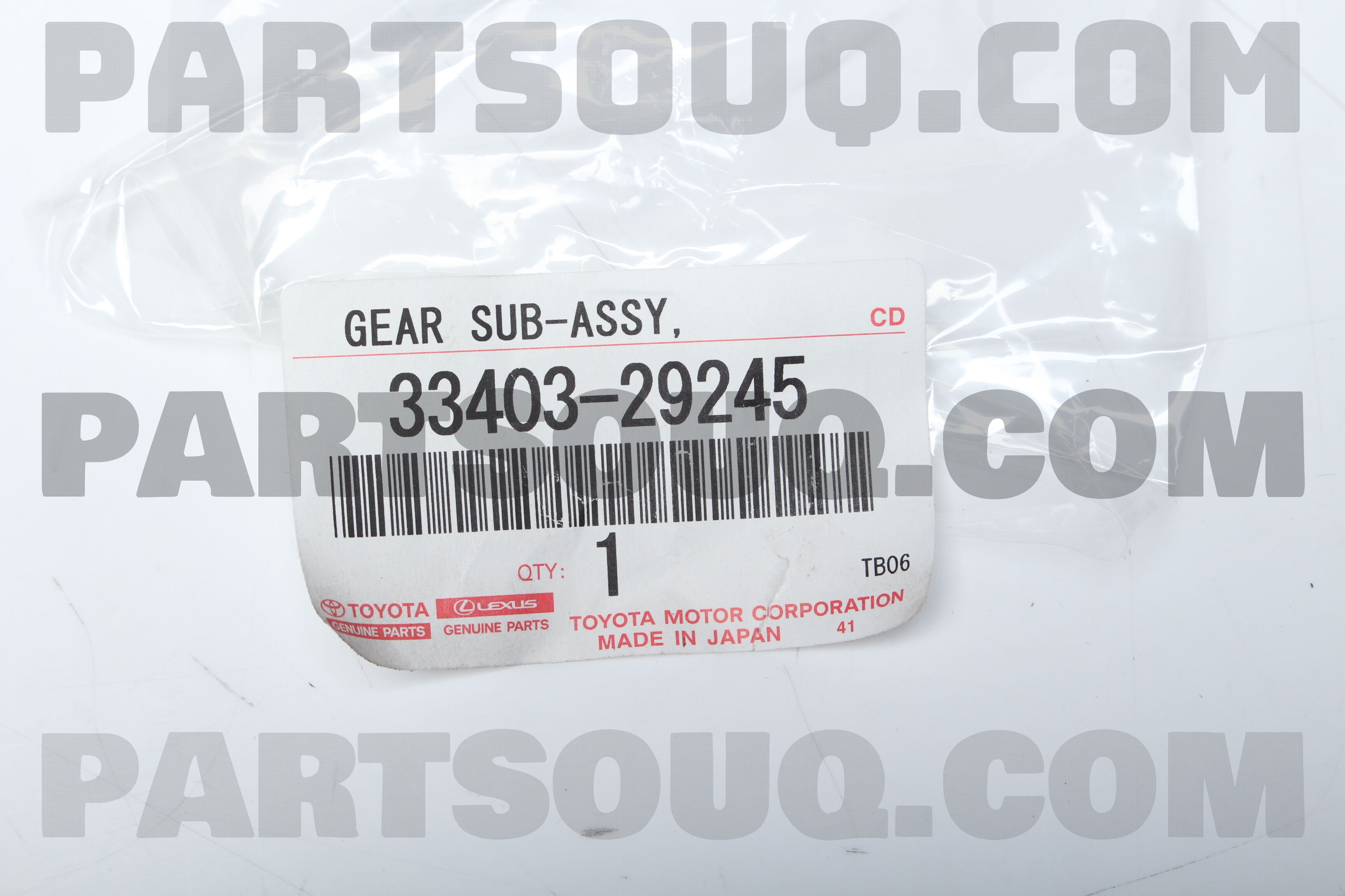 GEAR SUB-ASSY, SPEEDOMETER DRIVEN (ATM) 3340329245 | Toyota Parts ...