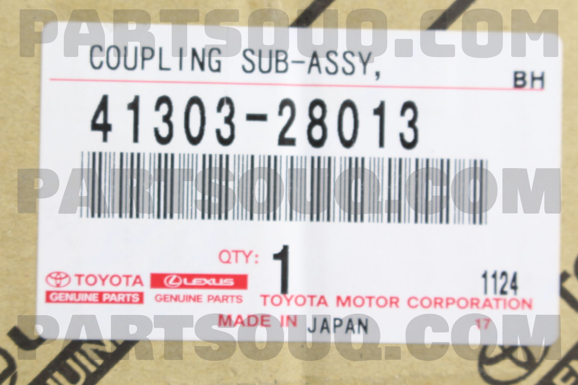 COUPLING SUB-ASSY, ELECTRO MAGNETIC CONTROL 4130328010 | Toyota Parts ...