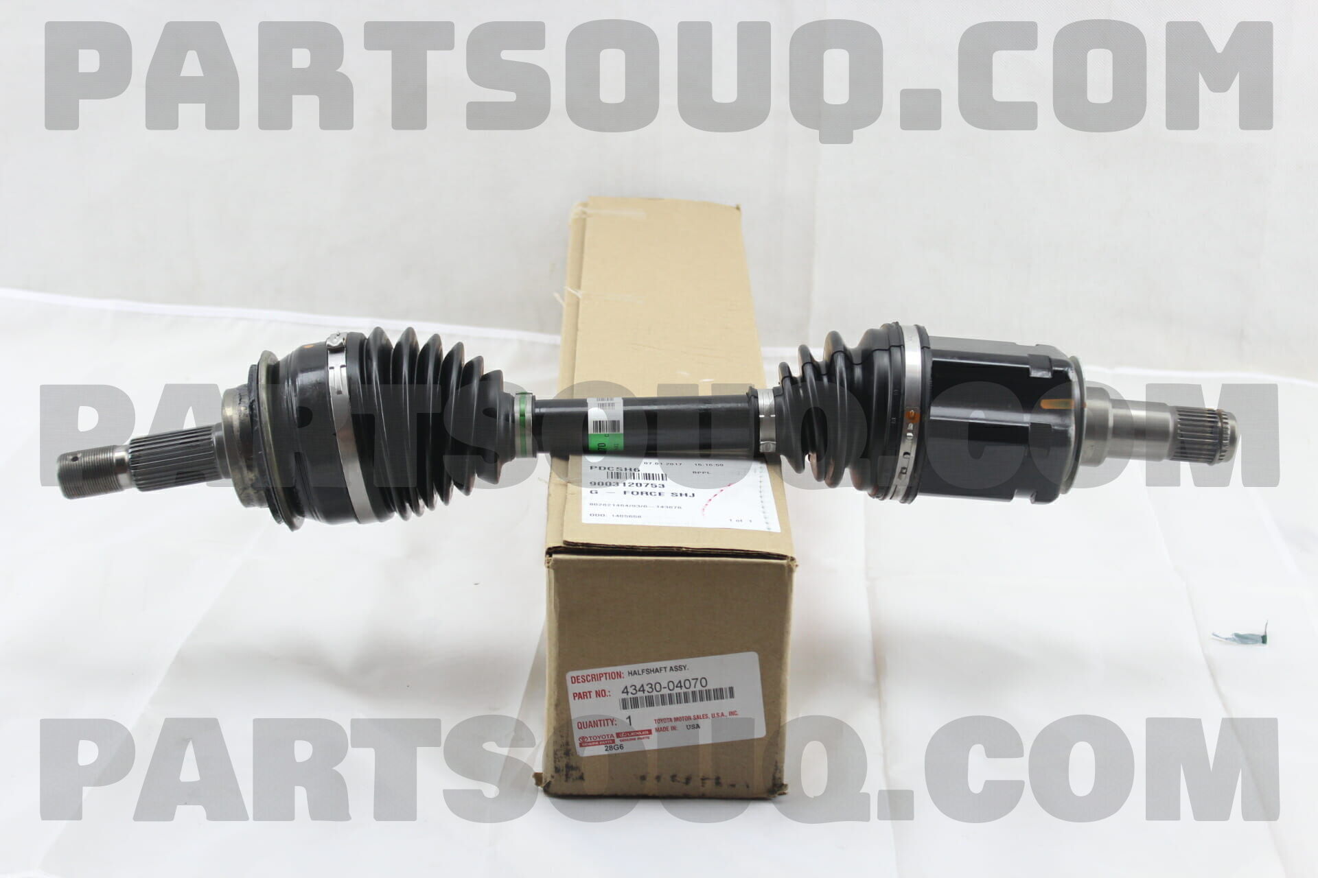 SHAFT ASSY, FRONT DRIVE, RH/LH 4343004070 | Toyota Parts | PartSouq