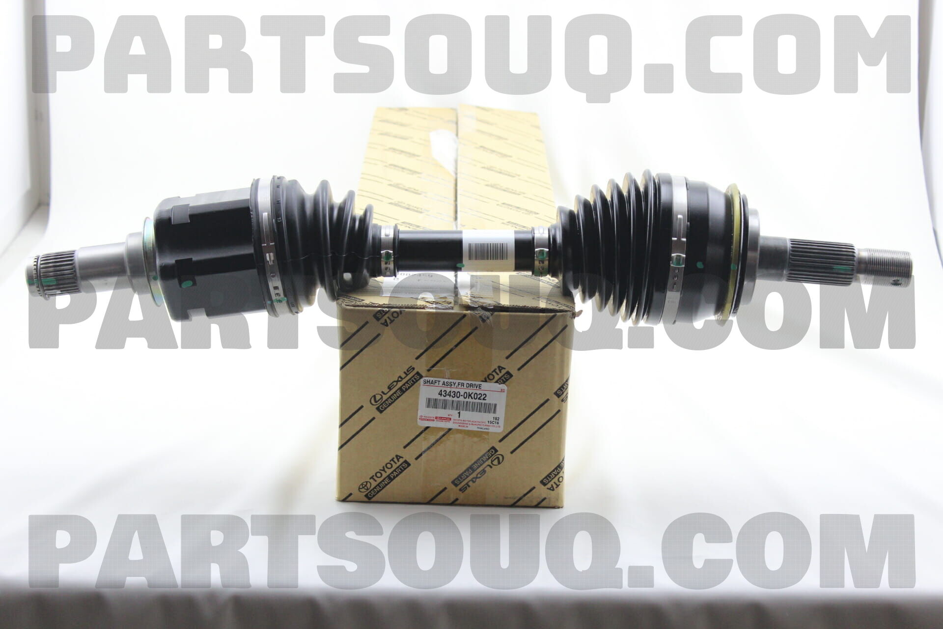 SHAFT ASSY, FRONT DRIVE, RH/LH 434300K022 | Toyota Parts | PartSouq