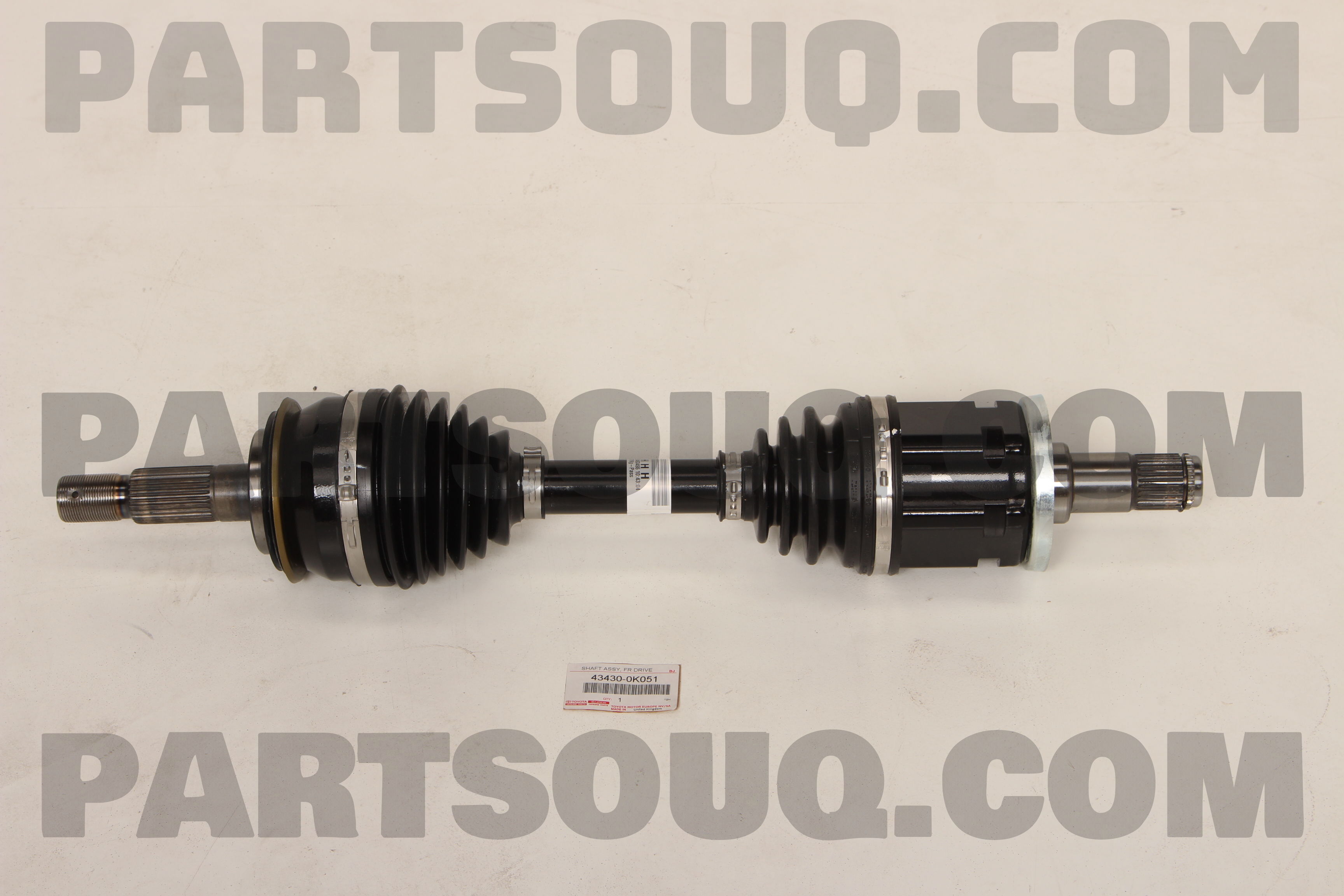 SHAFT ASSY, FRONT DRIVE, RH/LH 434300K051 | Toyota Parts | PartSouq