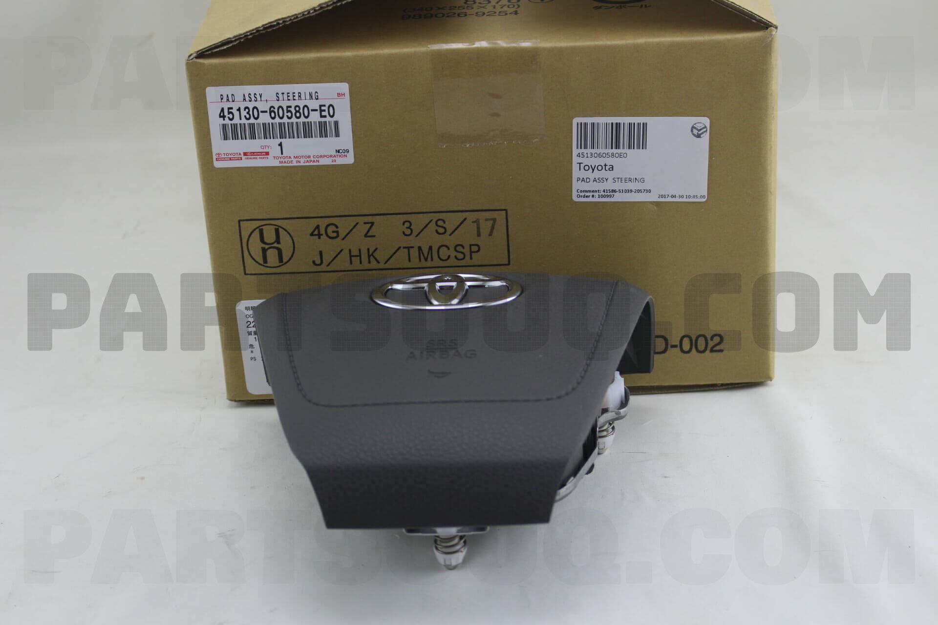 PAD ASSY STEERING 4513060580E0 | Toyota Parts | PartSouq