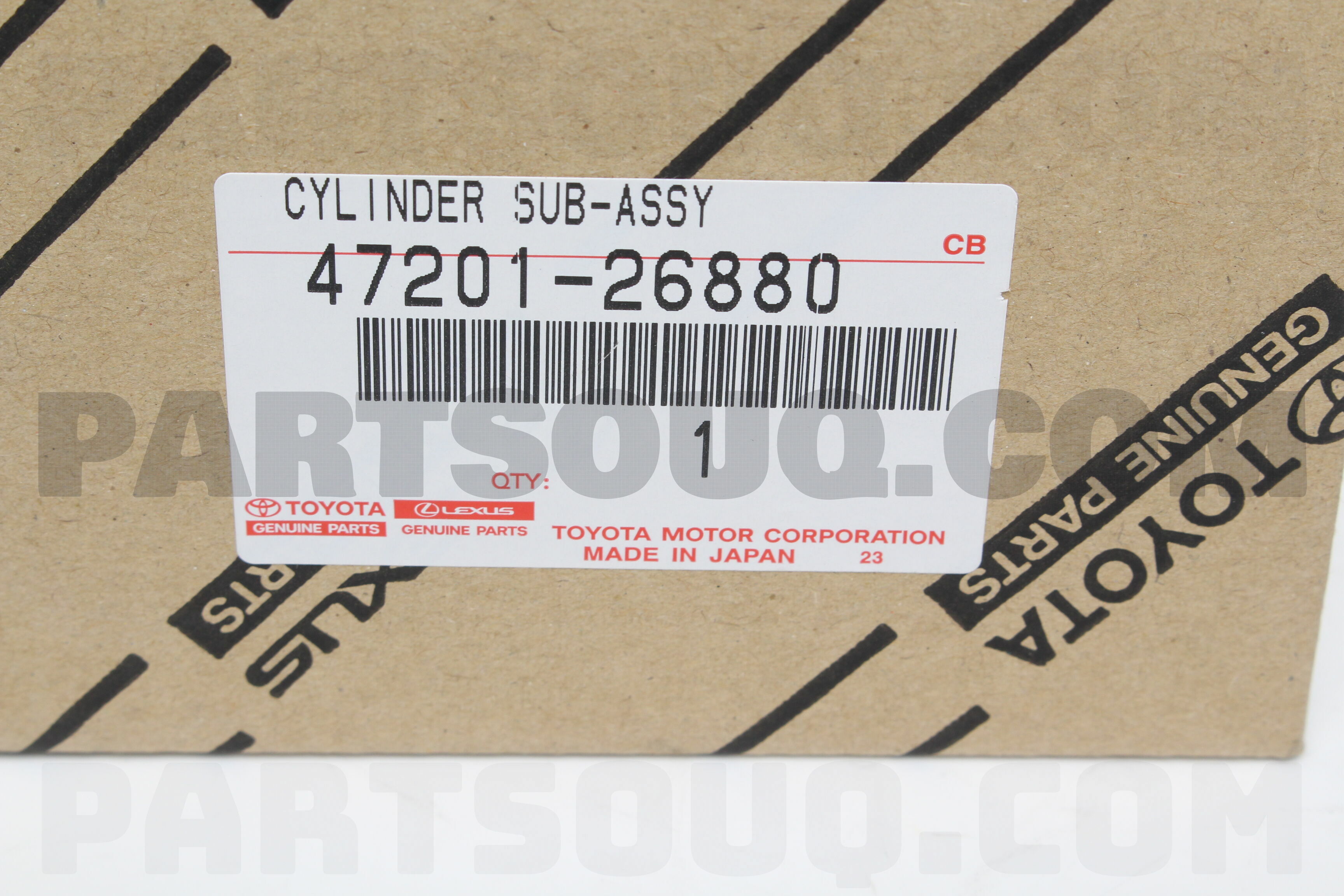 CYLINDER SUB-ASSY 4720126880 | Toyota Parts | PartSouq