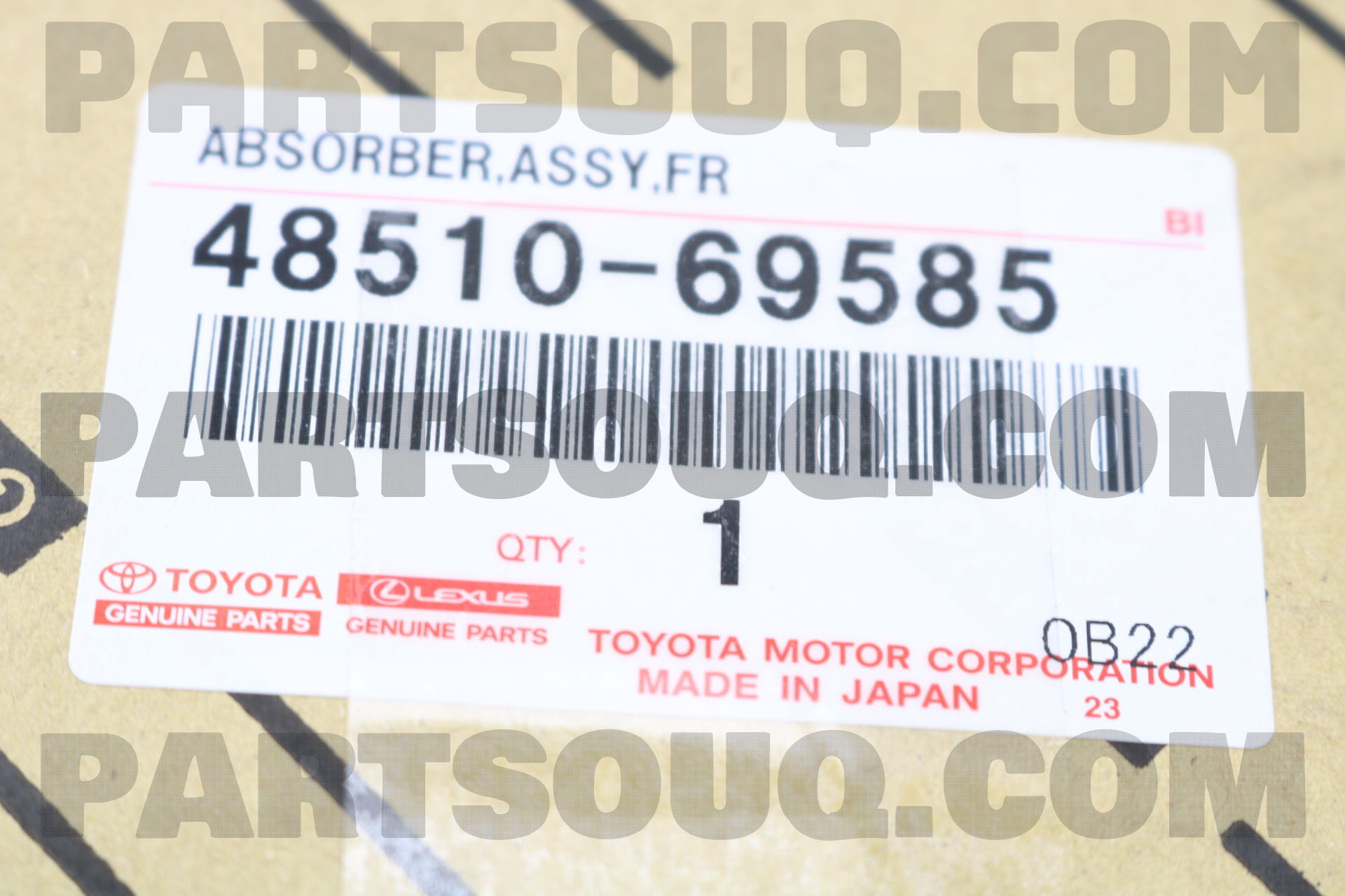 ABSORBER ASSY, SHOCK, FRONT, RH/LH 4851069585 | Toyota Parts | PartSouq