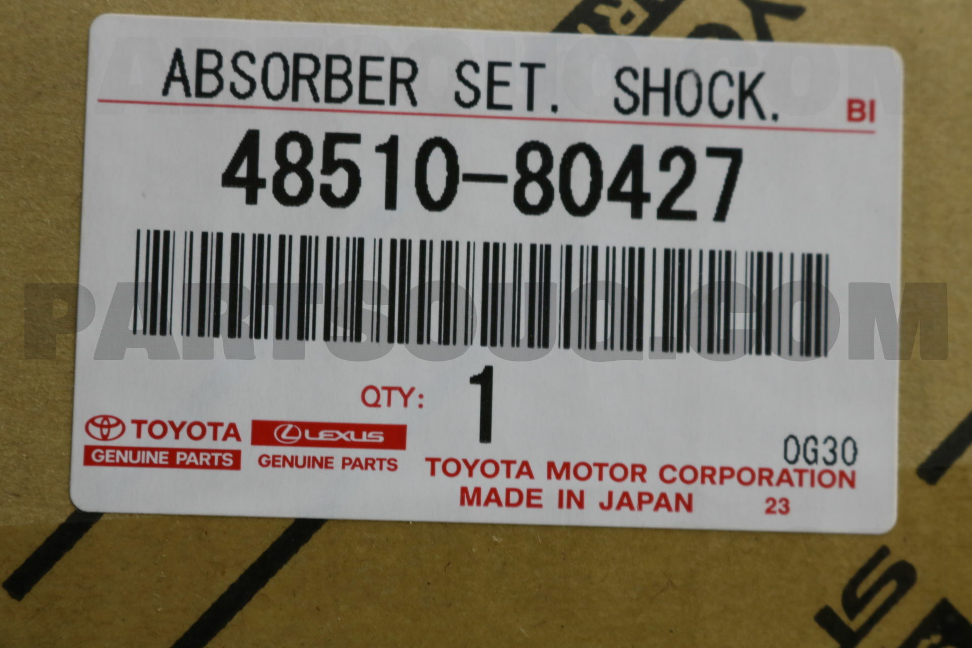 Absorber Assy Shock Front Rh Toyota Parts Partsouq