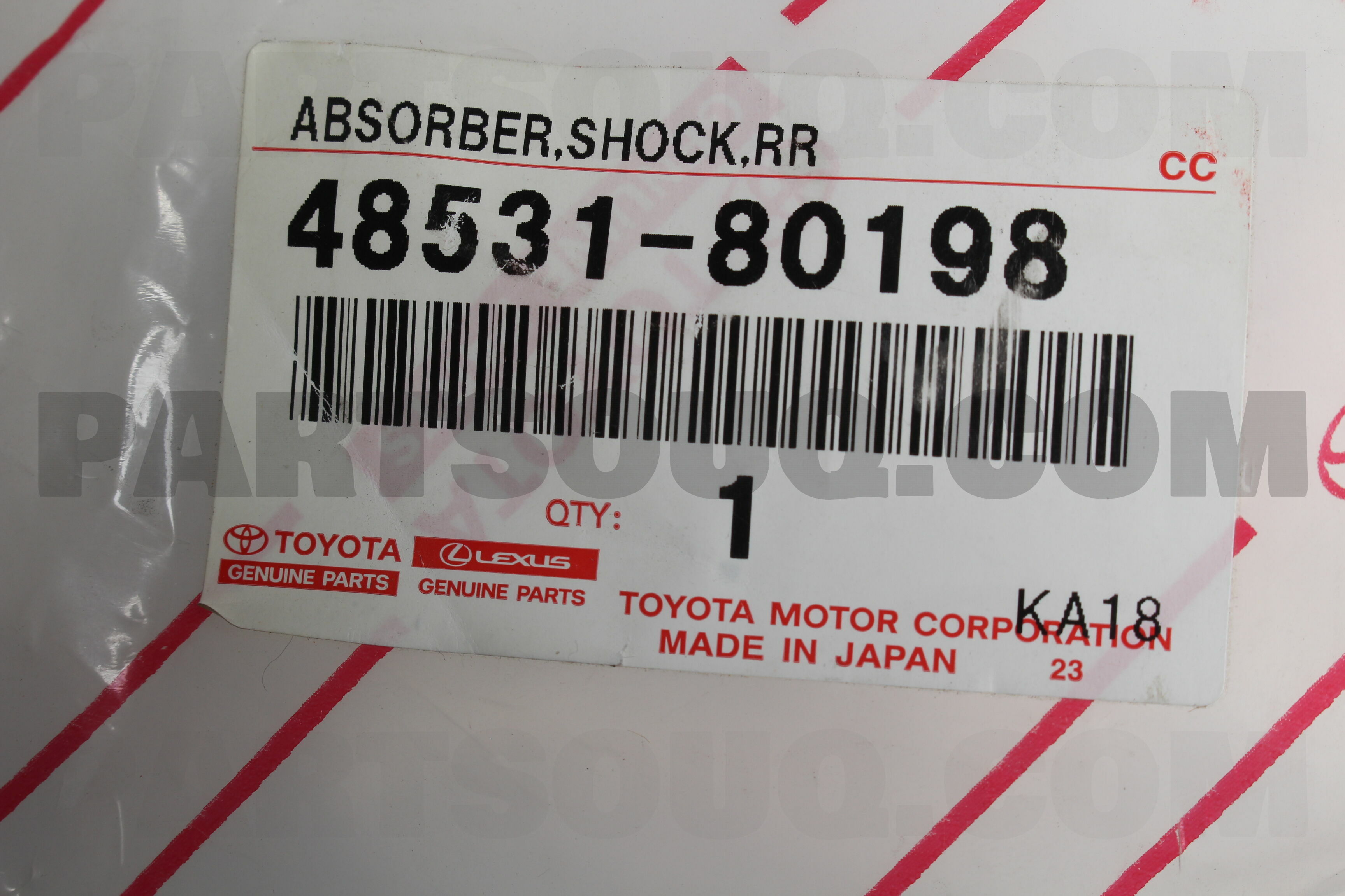 SHOCK ABSORBER RR E3740 | Tokico Parts | PartSouq