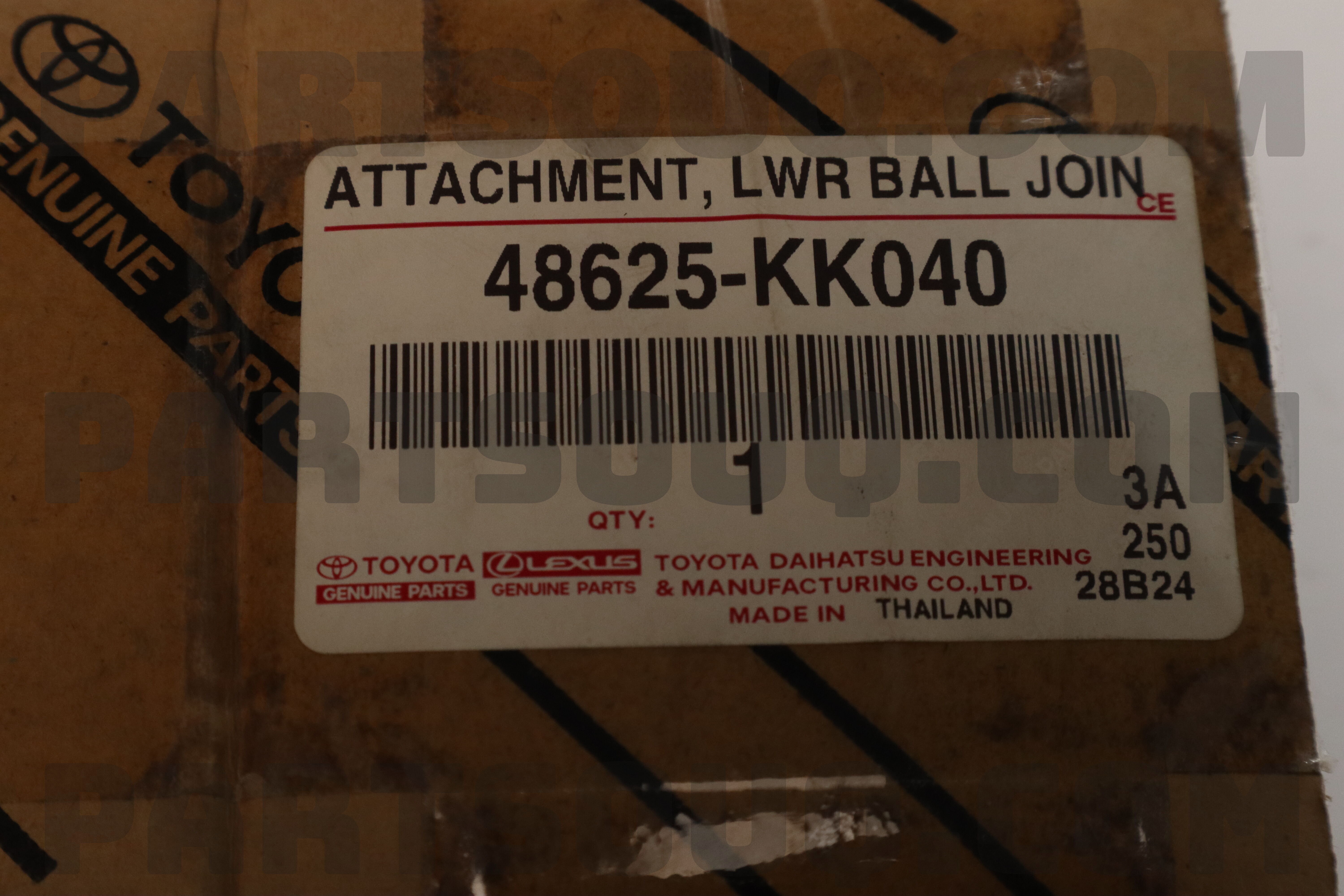 48625 ATTACHMENT, FRONT LOWER BALL JOINT, RH 48625KK040 | Toyota Parts | PartSouq