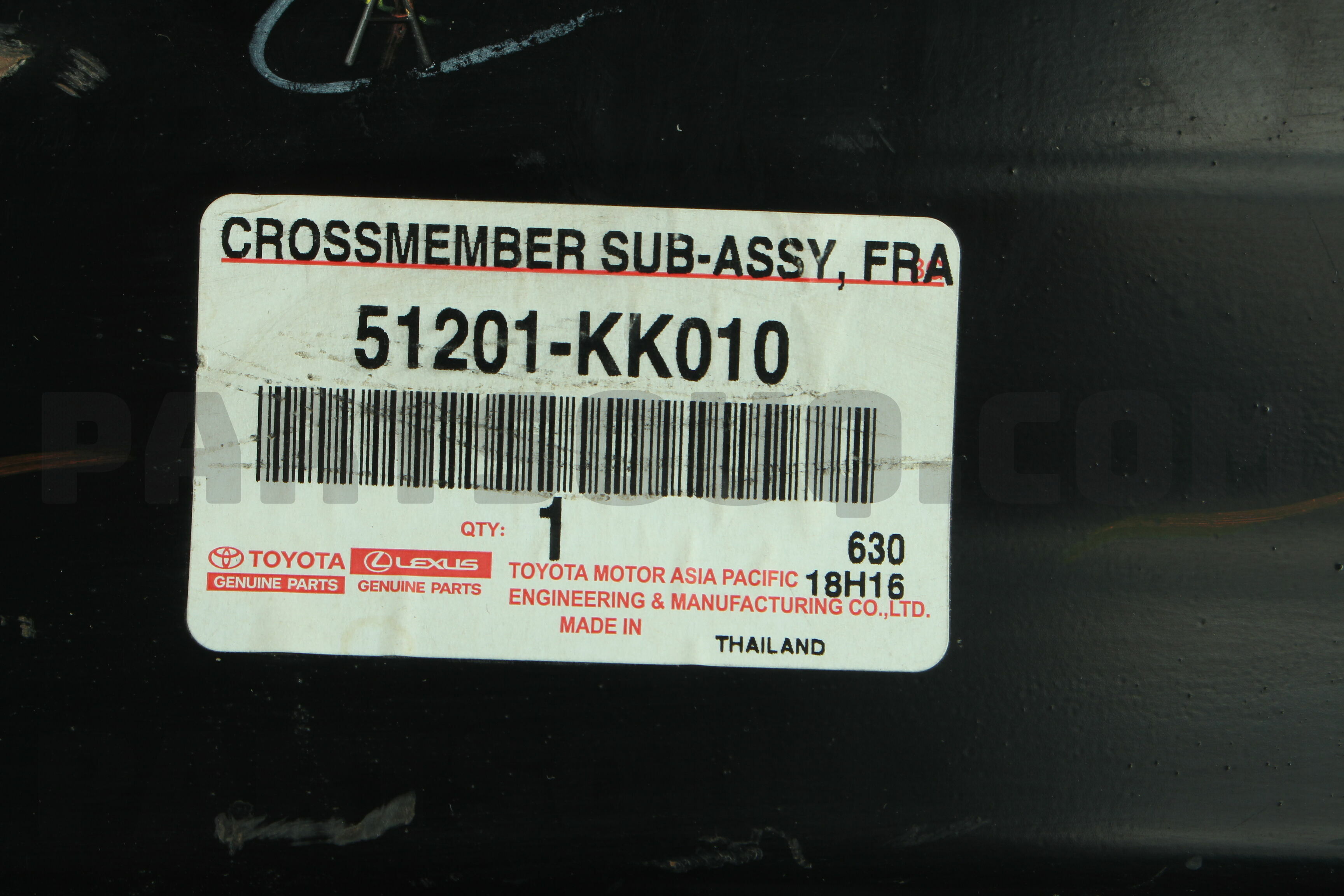 有名ブランド CROSSMEMBER SUB-ASSY 51201KK010 | Toyota Parts | PartSouq パーツ