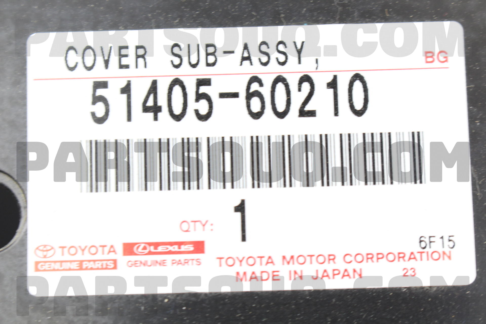 COVER SUB-ASSY, ENGINE UNDER, NO.1 5140560210 | Toyota Parts