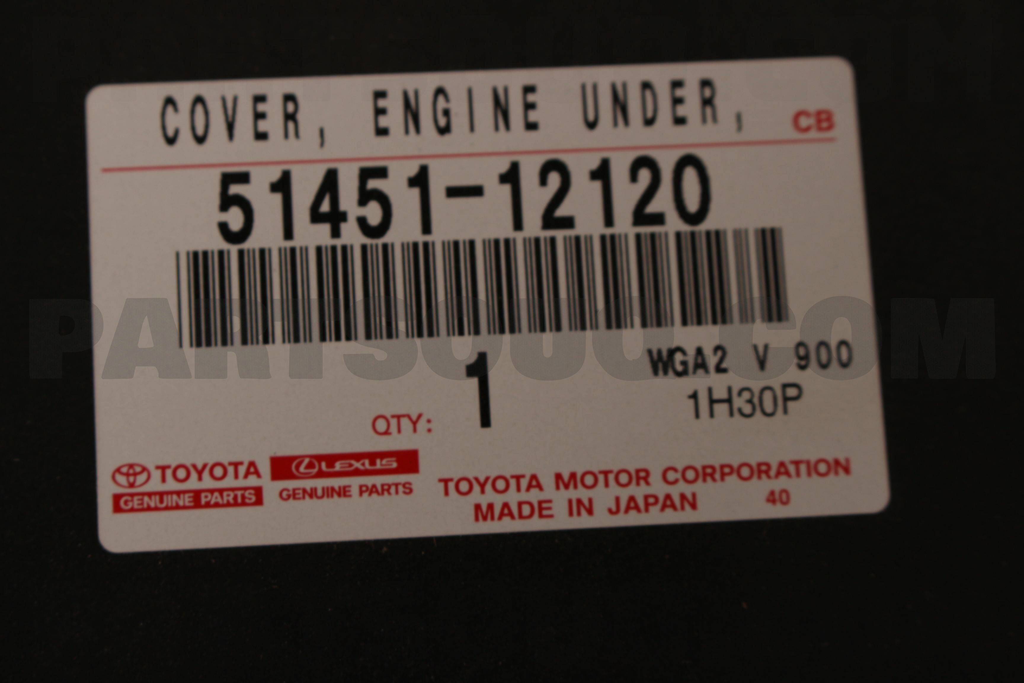 COVER ENGINE UNDER 5145112120 | Toyota Parts | PartSouq