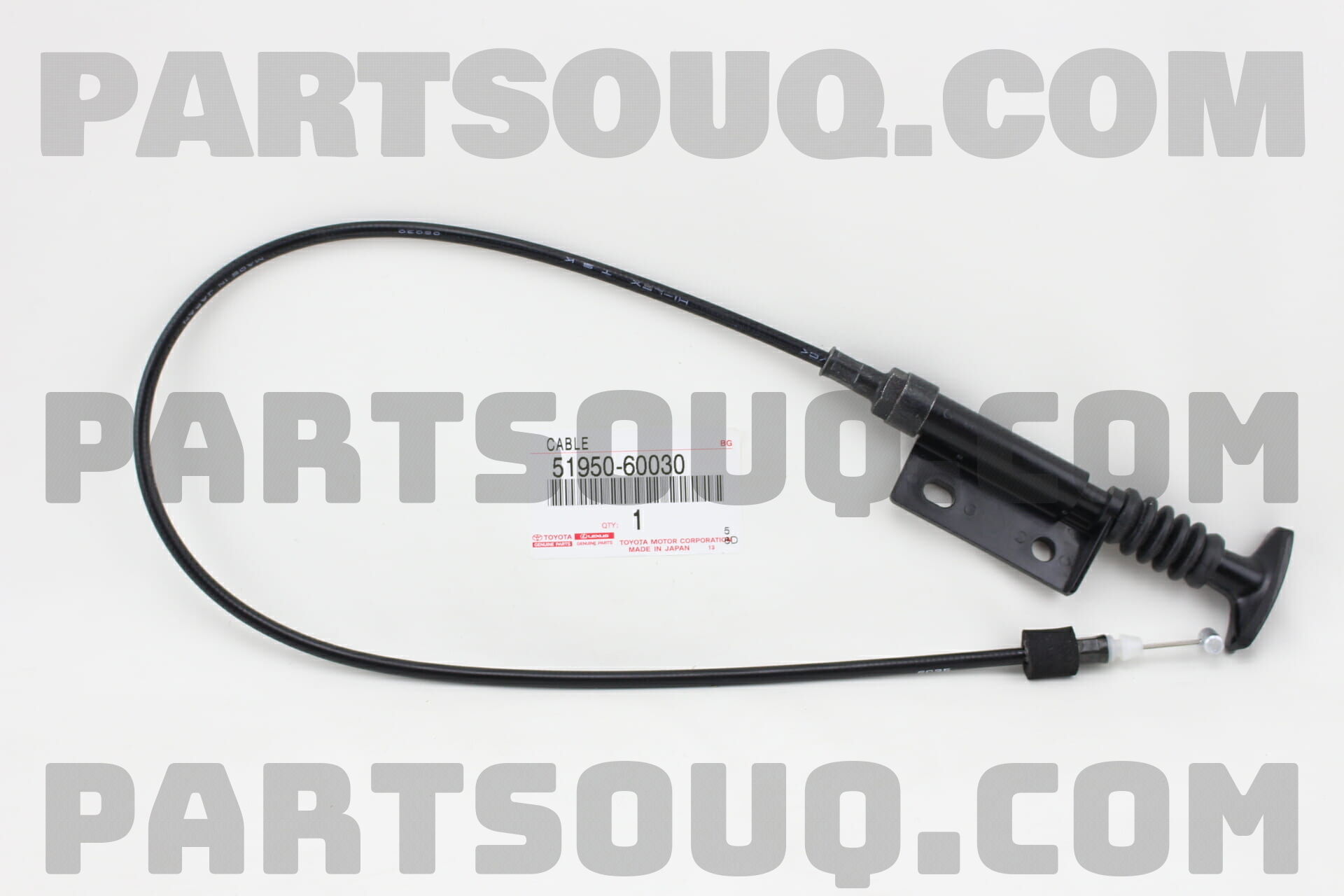 CABLE ASSY, SPARE WHEEL CARRIER LOCK CONTROL 5195060030 | Toyota
