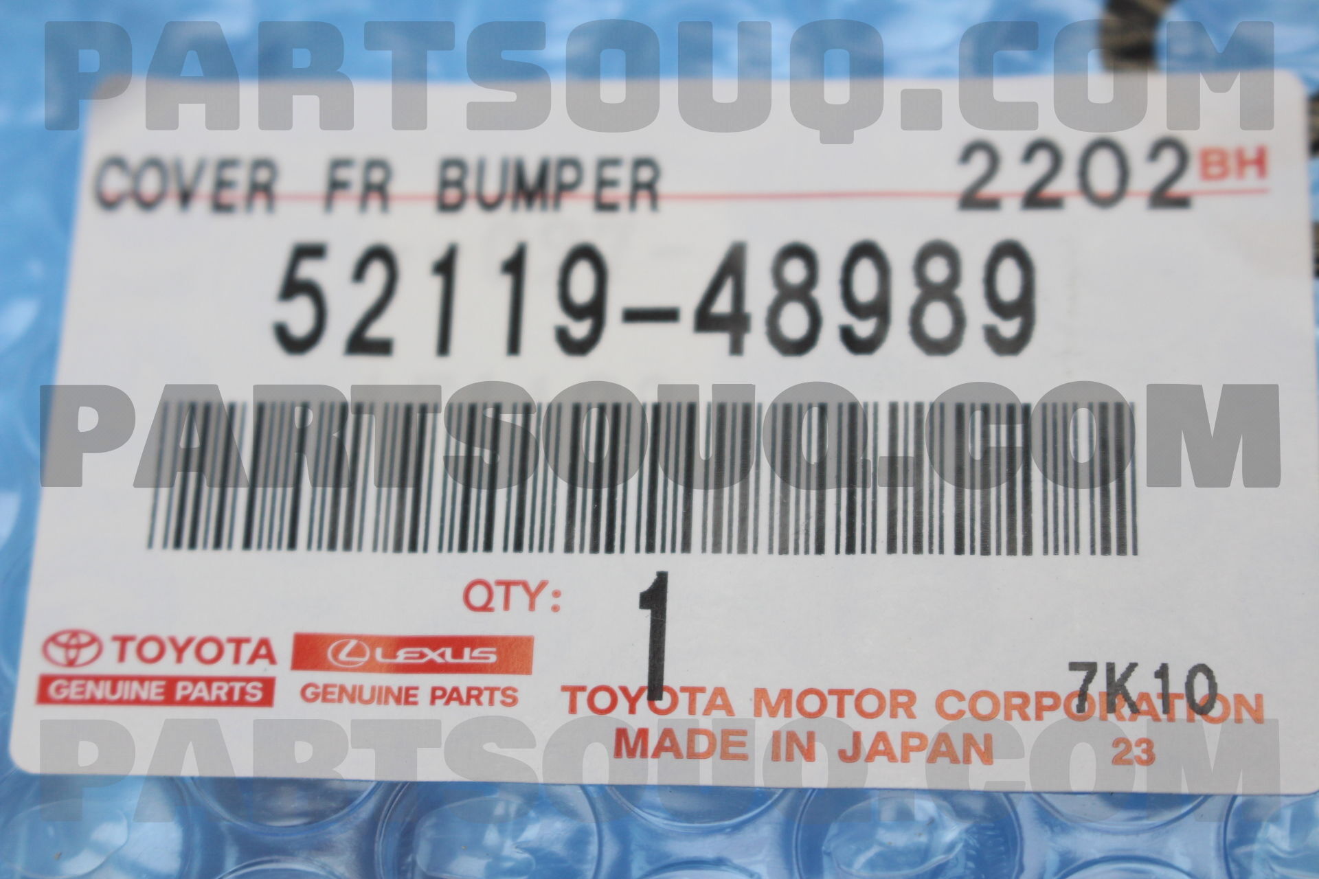 COVER, FRONT BUMPER 5211948989 | Toyota Parts | PartSouq