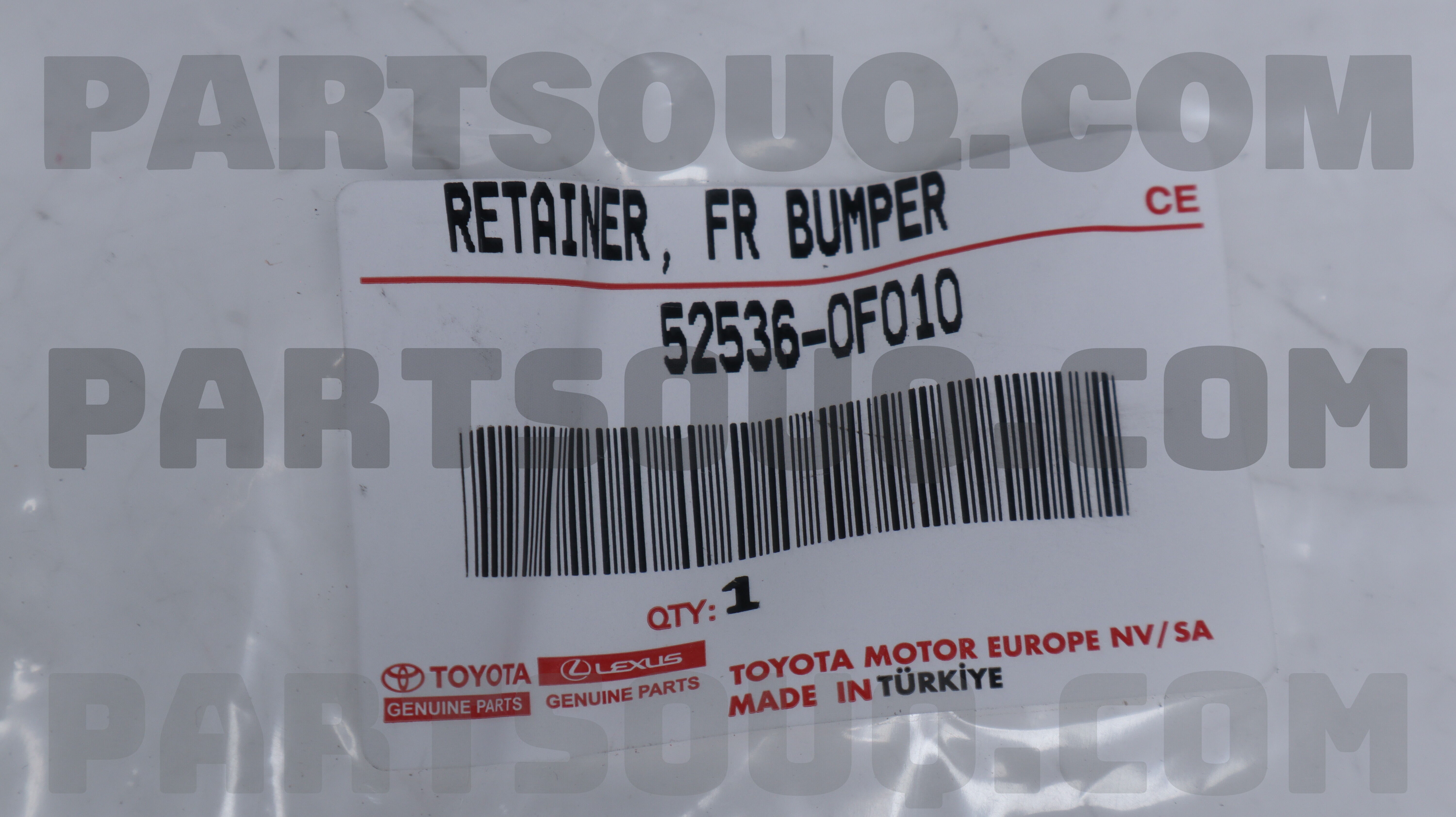 RETAINER, FRONT BUMPER SIDE, LH 525360F010 | Toyota Parts | PartSouq