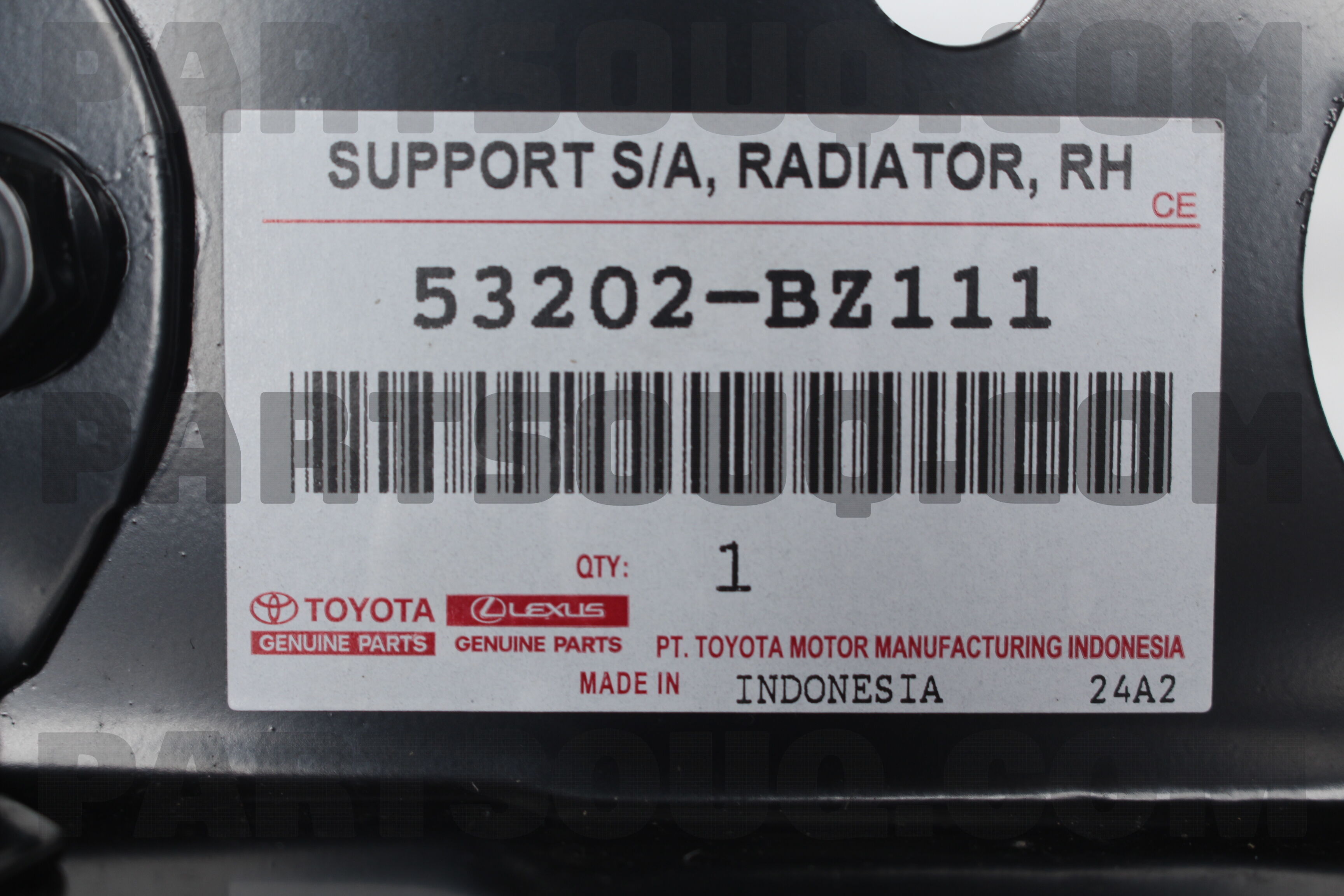 SUPPORT SUB-ASSY RADIATOR RH 53202BZ111 | Toyota Parts