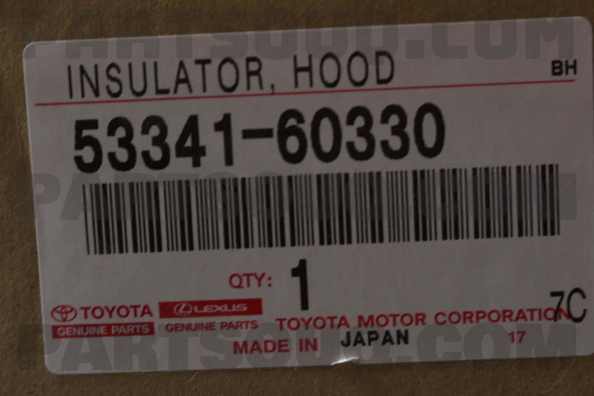 INSULATOR HOOD 5334160330 | Daihatsu Parts | PartSouq