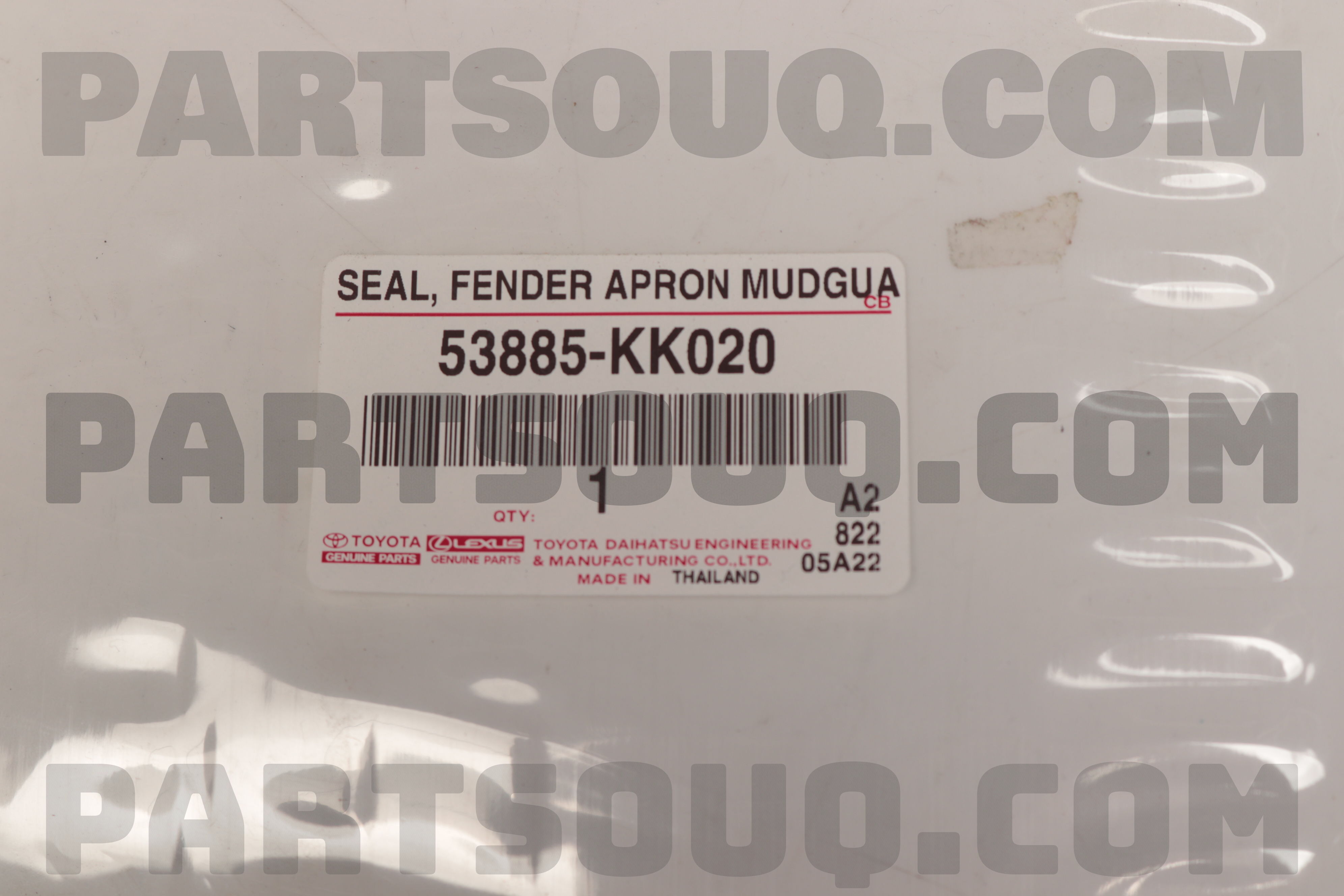 パーツ jellinek SEAL FENDER APRON M 53885KK020 | Toyota Repuestos | PartSouq