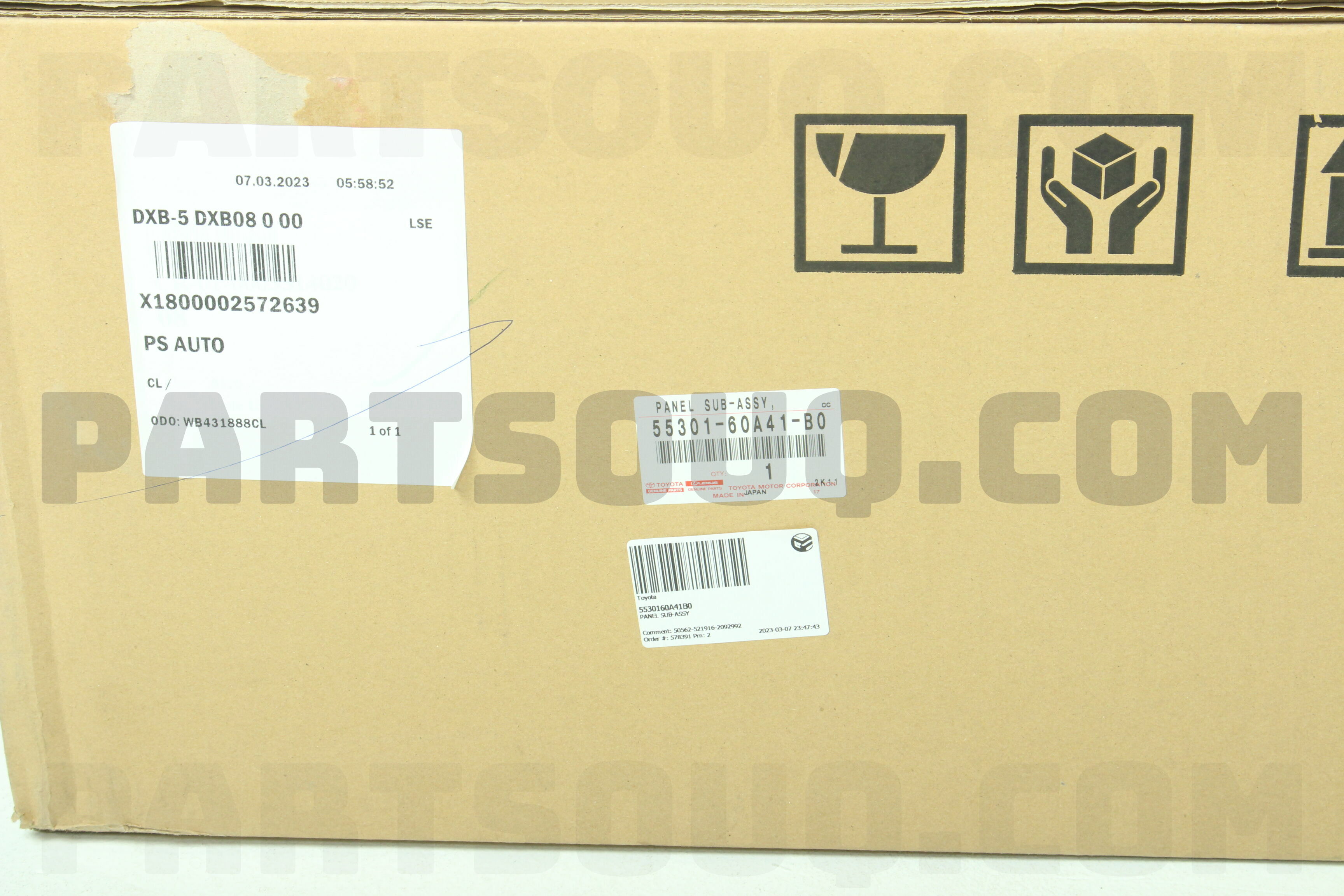 サンボページ PANEL SUB-ASSY, INSTRUMENT 5530160A40B0 | Toyota Parts