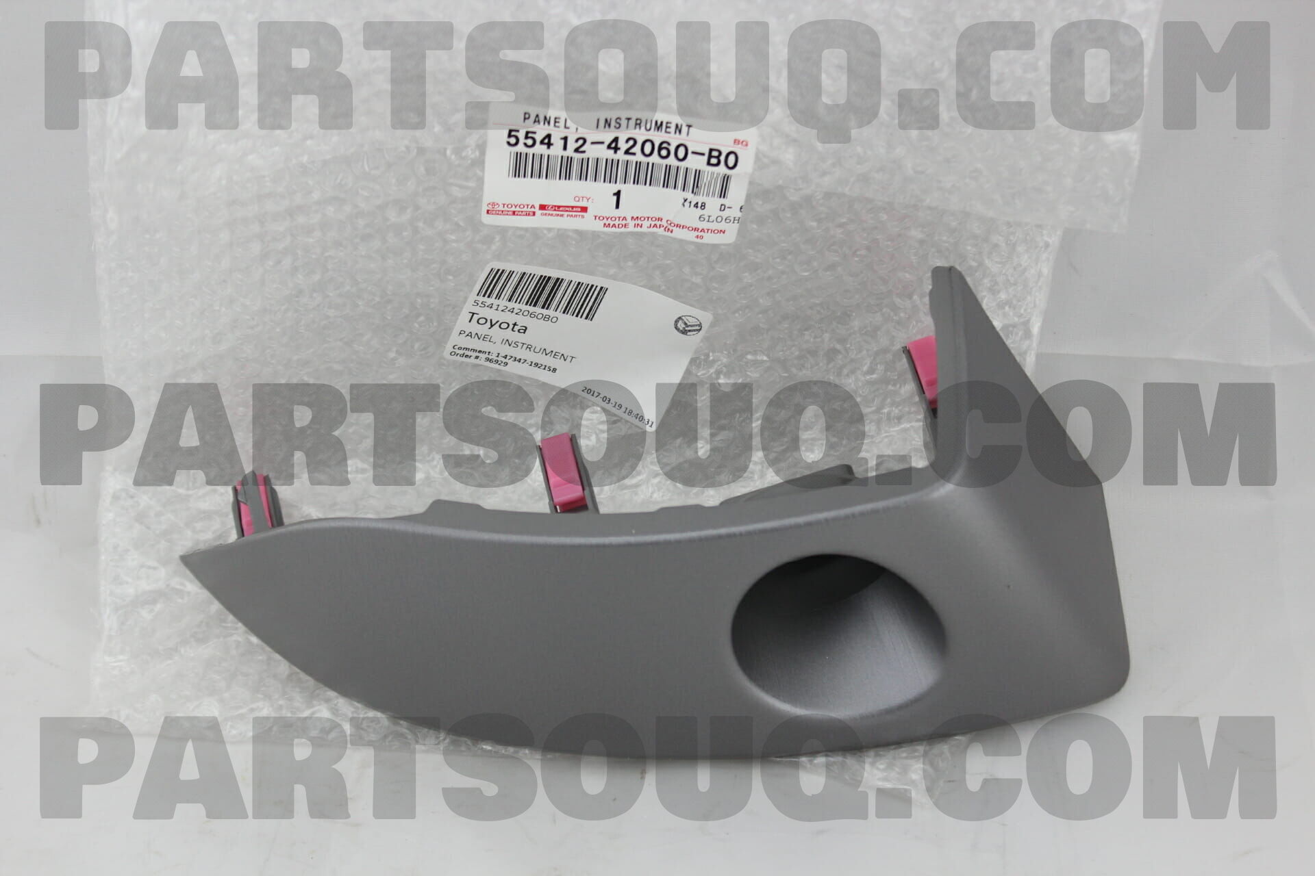 PANEL, INSTRUMENT CLUSTER FINISH, CENTER NO.1 5541242060B0