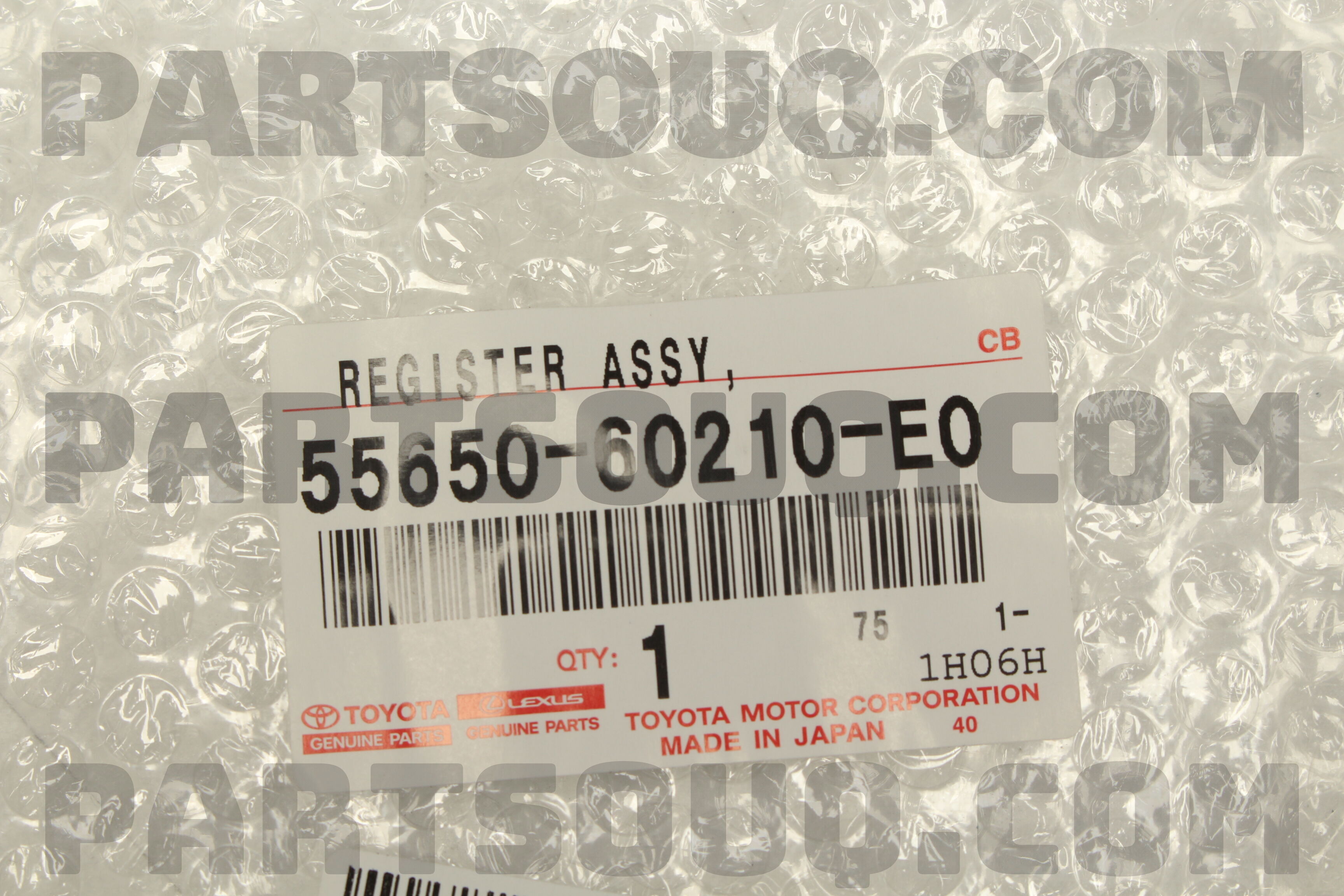 REGISTER ASSY, INSTRUMENT PANEL, NO.1 5565060210E0 | Toyota Parts