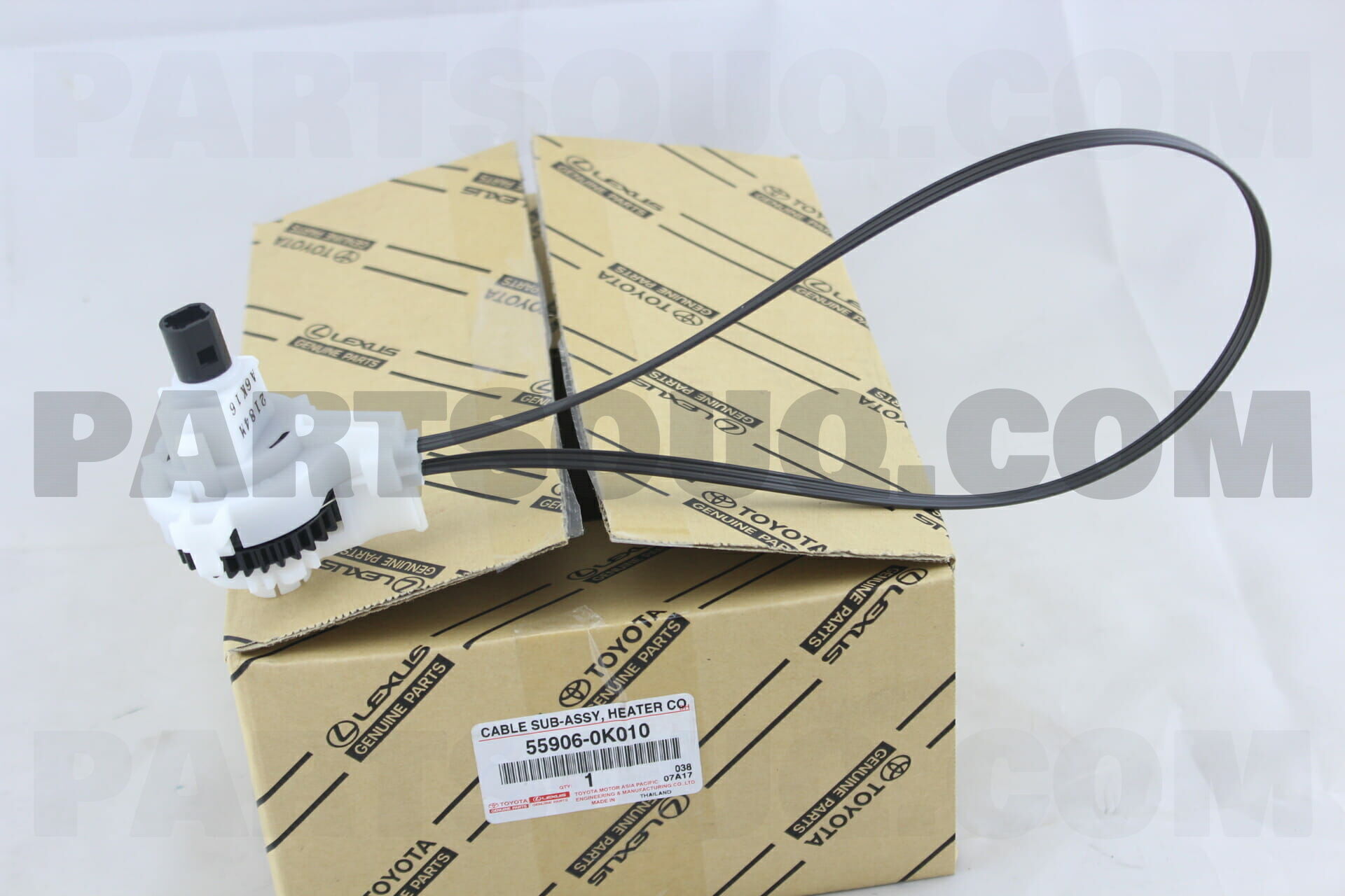 グランドセール 漫画 CABLE SUB-ASSY, Toyota | 559060K010 CONTROL DAMPER DEFROSTER トライアルセット・サンプル