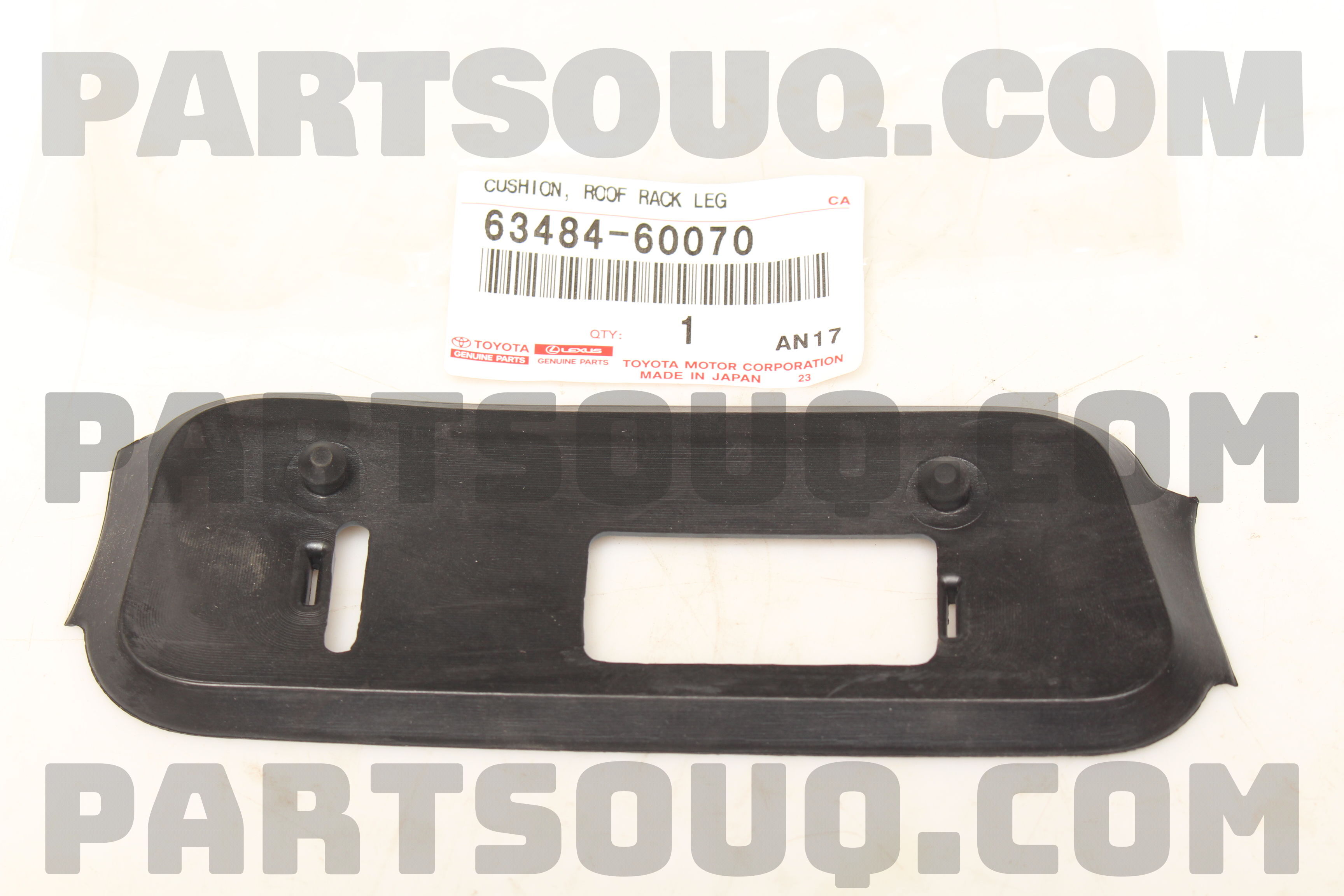 6348460070 CUSHION, ROOF RACK LEG, CENTER RH