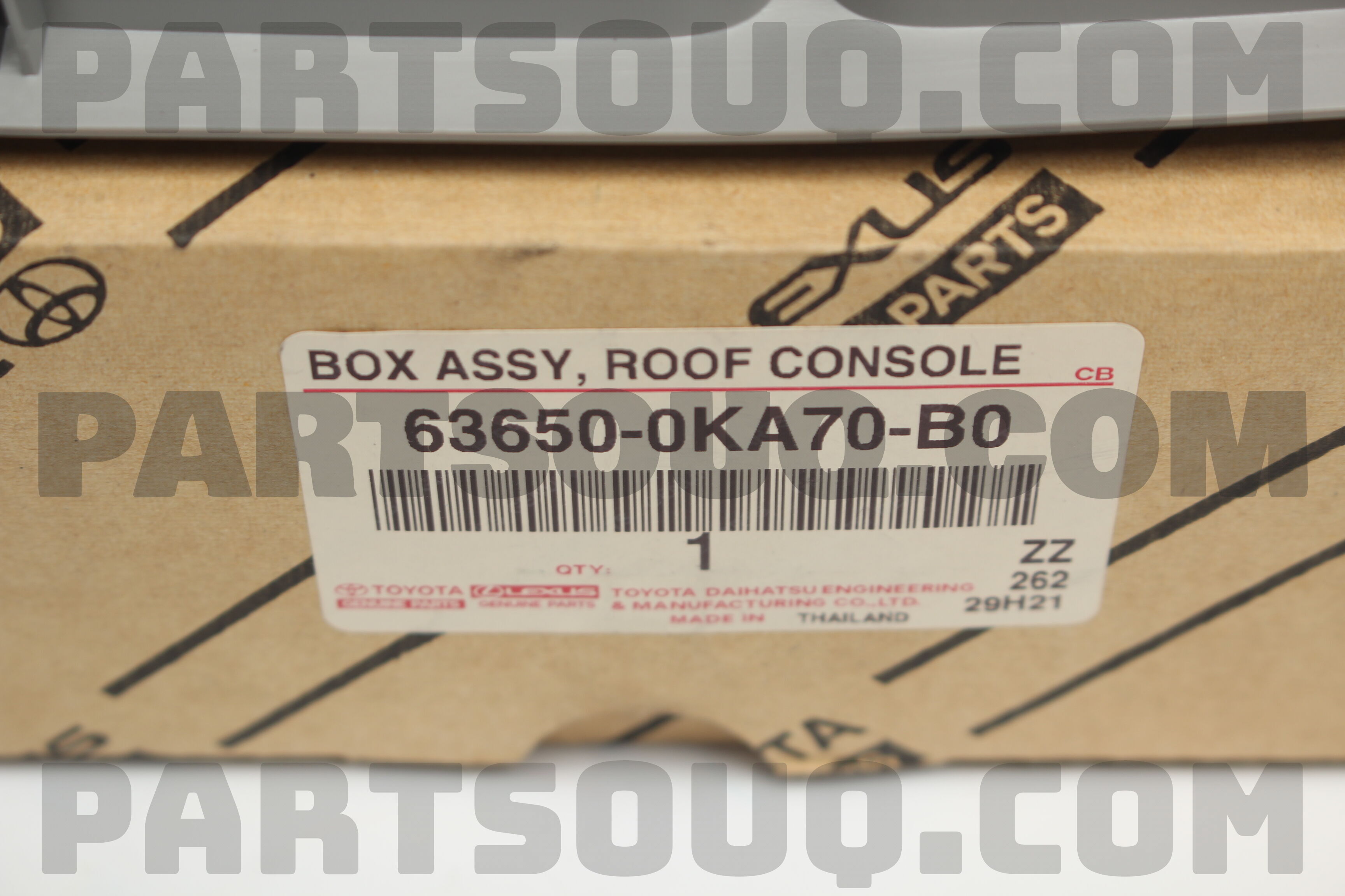 BOX ASSY, ROOF CONSO 636500KA70B0 | Toyota Parts | PartSouq
